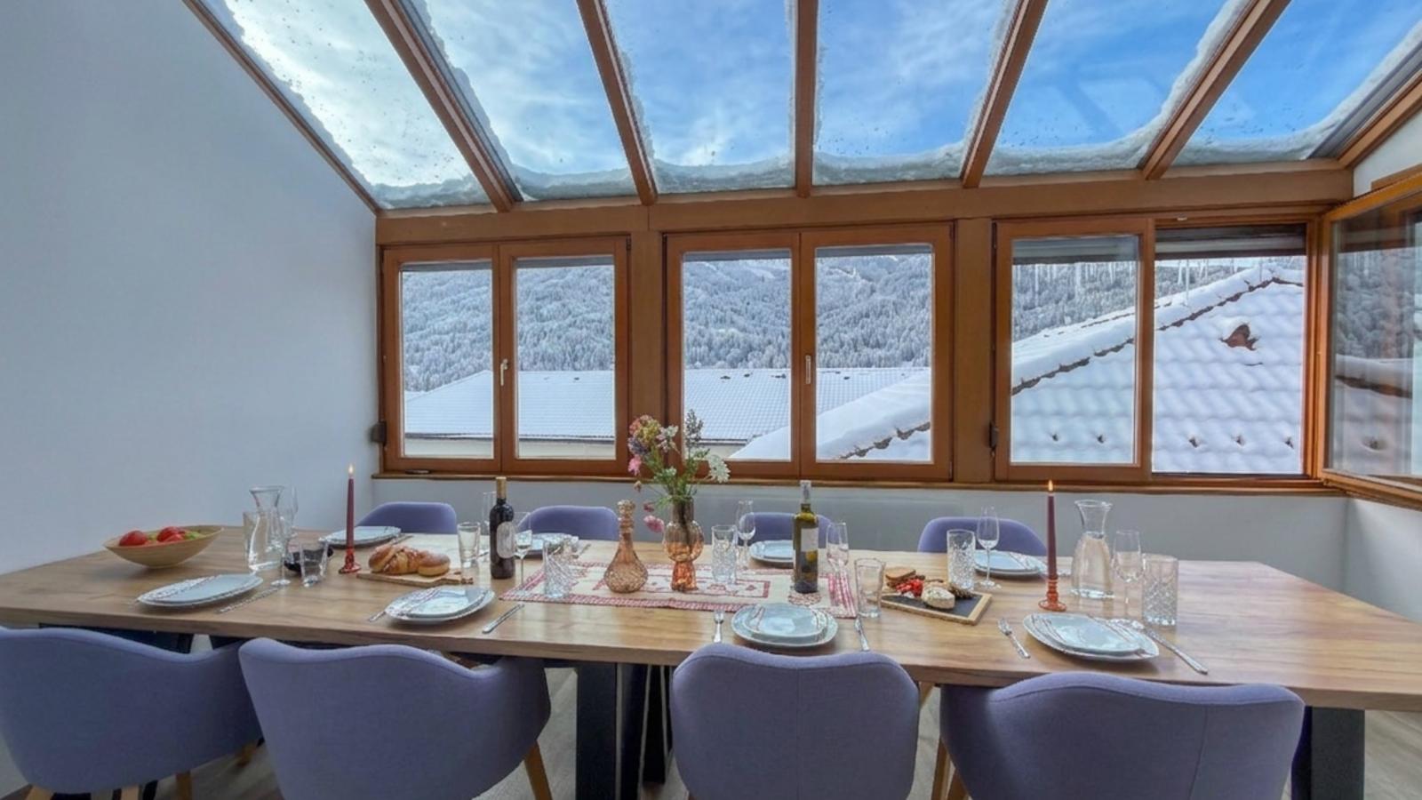 Chalet-Apartment Alpenresidenz - Uitzicht winter