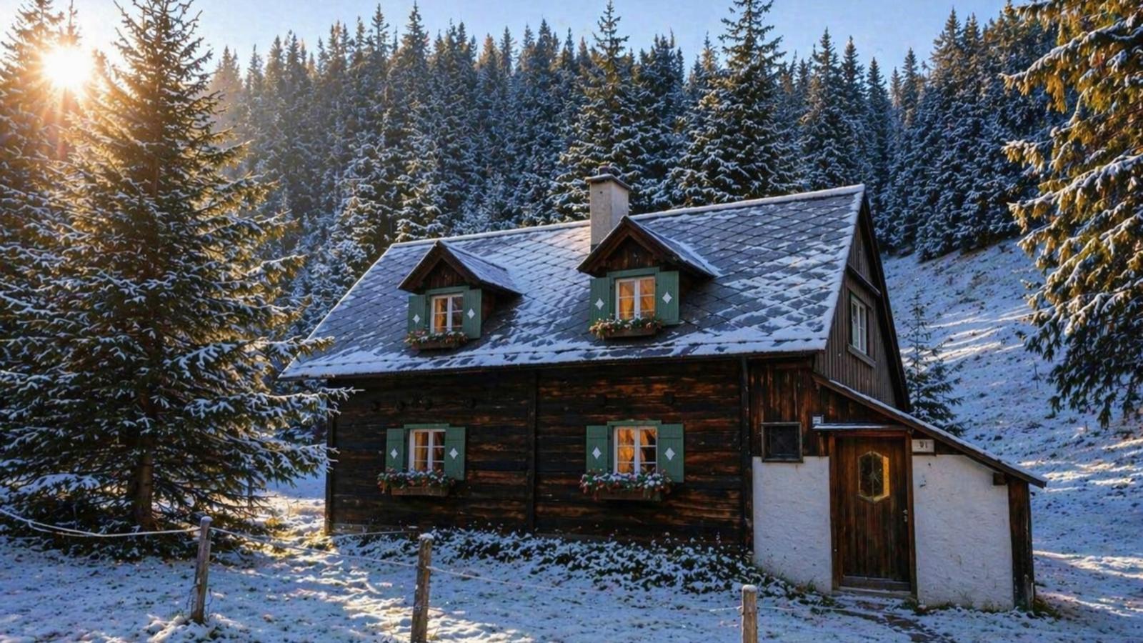 Almhütte Seebergalm - Exterieur winter