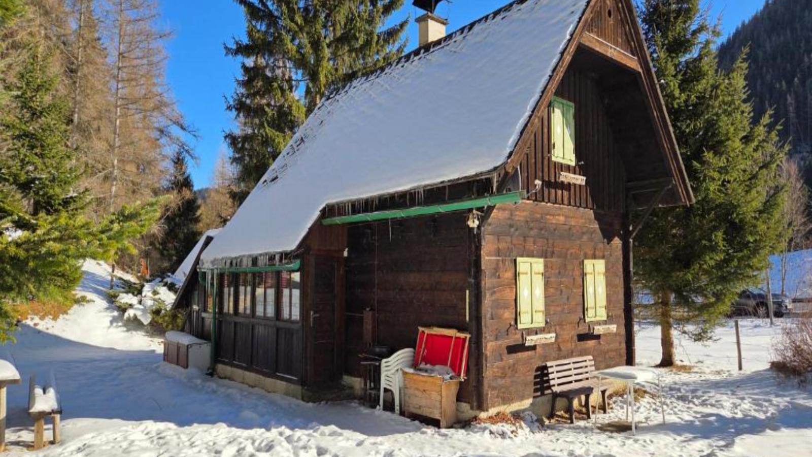 Almhütte Seebergalm - Exterieur winter