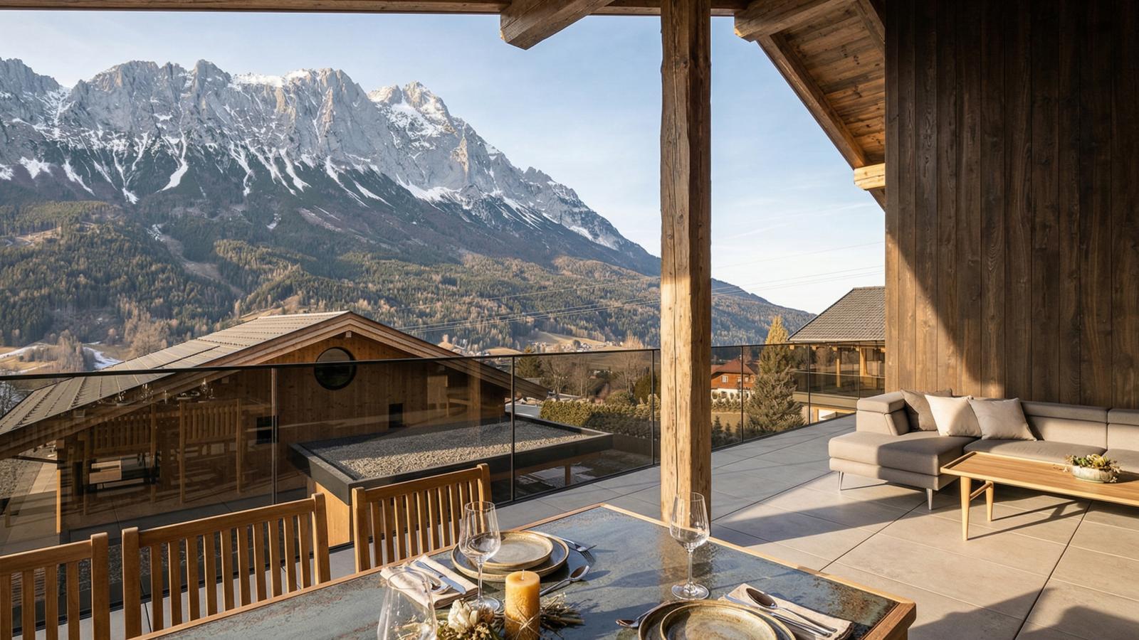 Dachstein Grand Alpine Lodge - Terrasse/Balkon