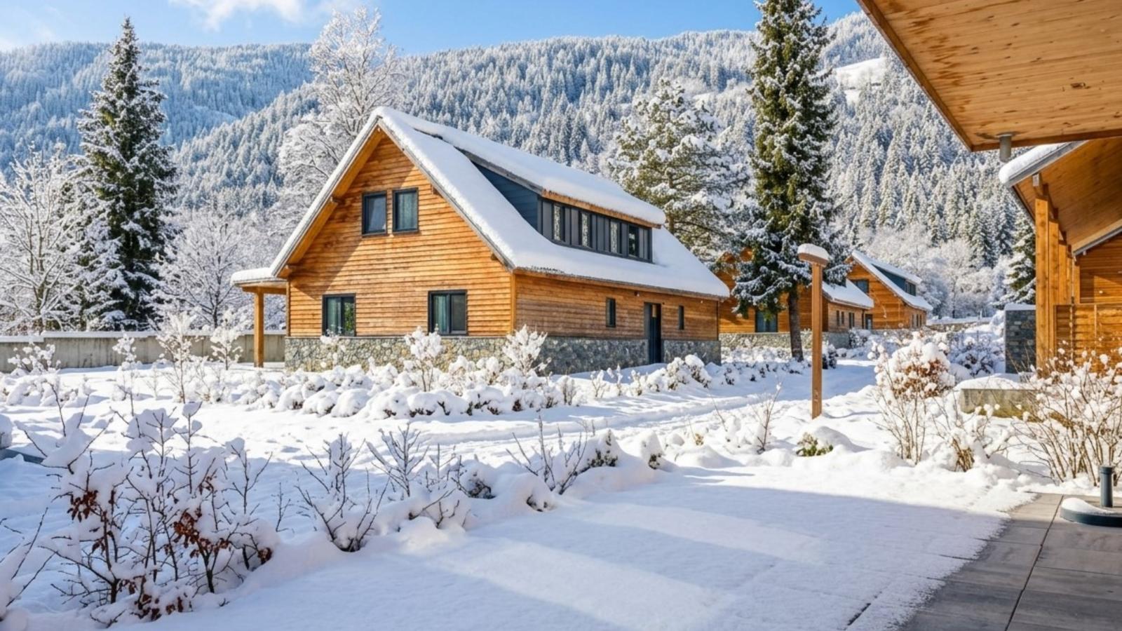 Alpenchalet Afritz am See - Uitzicht winter