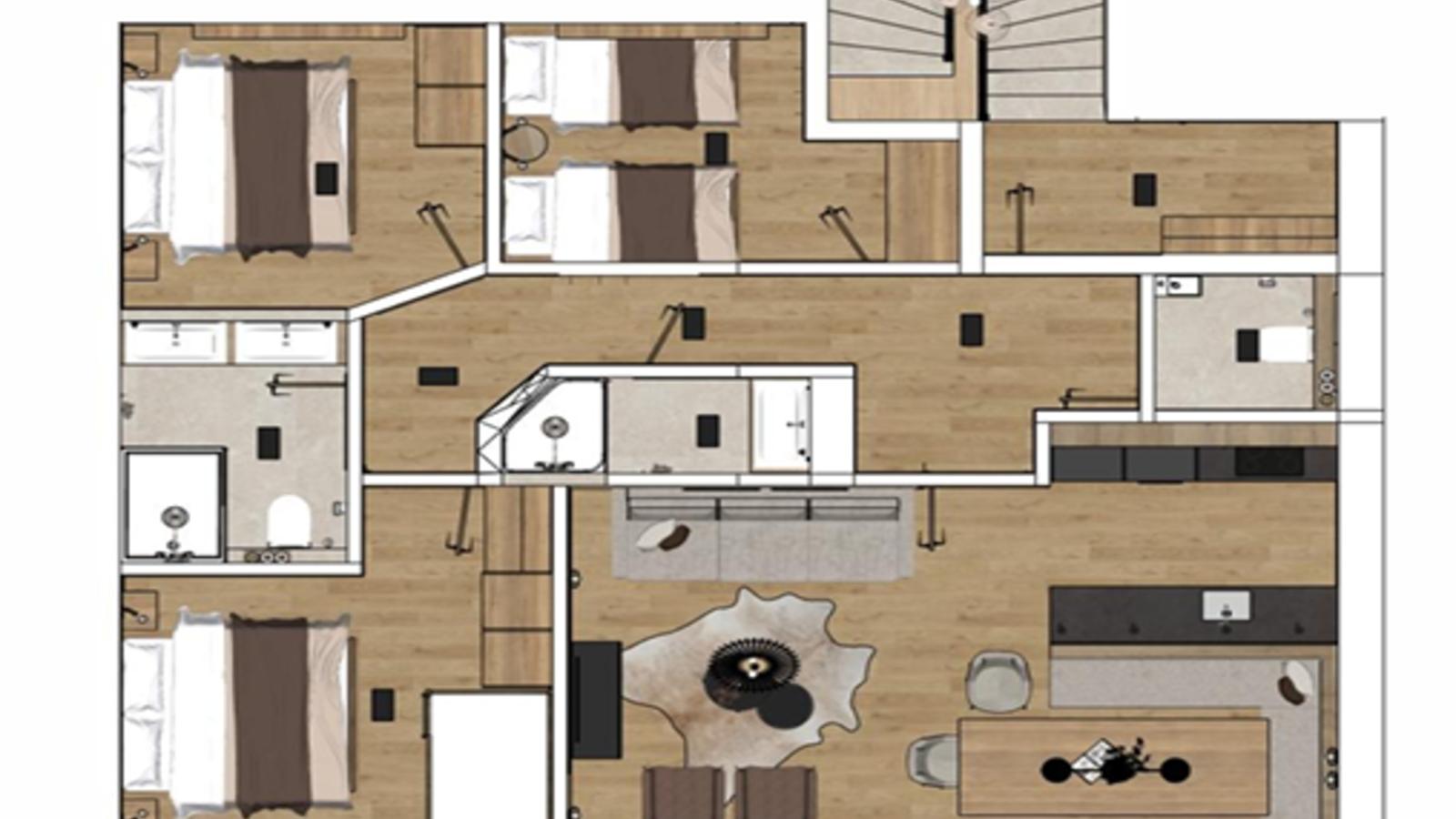 Penthouse Janita - Floor plan