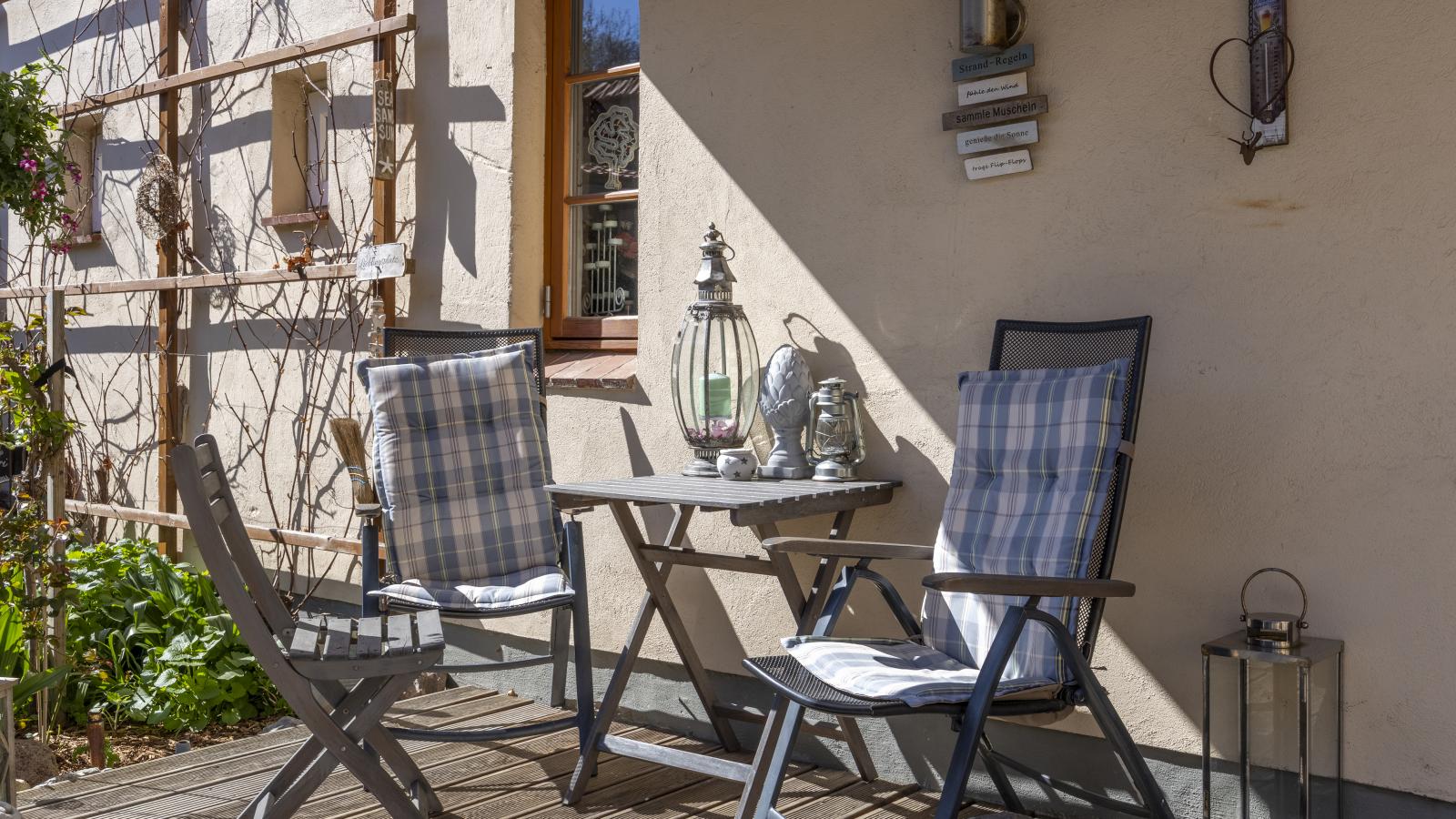 Villa Erika W7 Marianne mit Strandkorb - Terrasbalkon