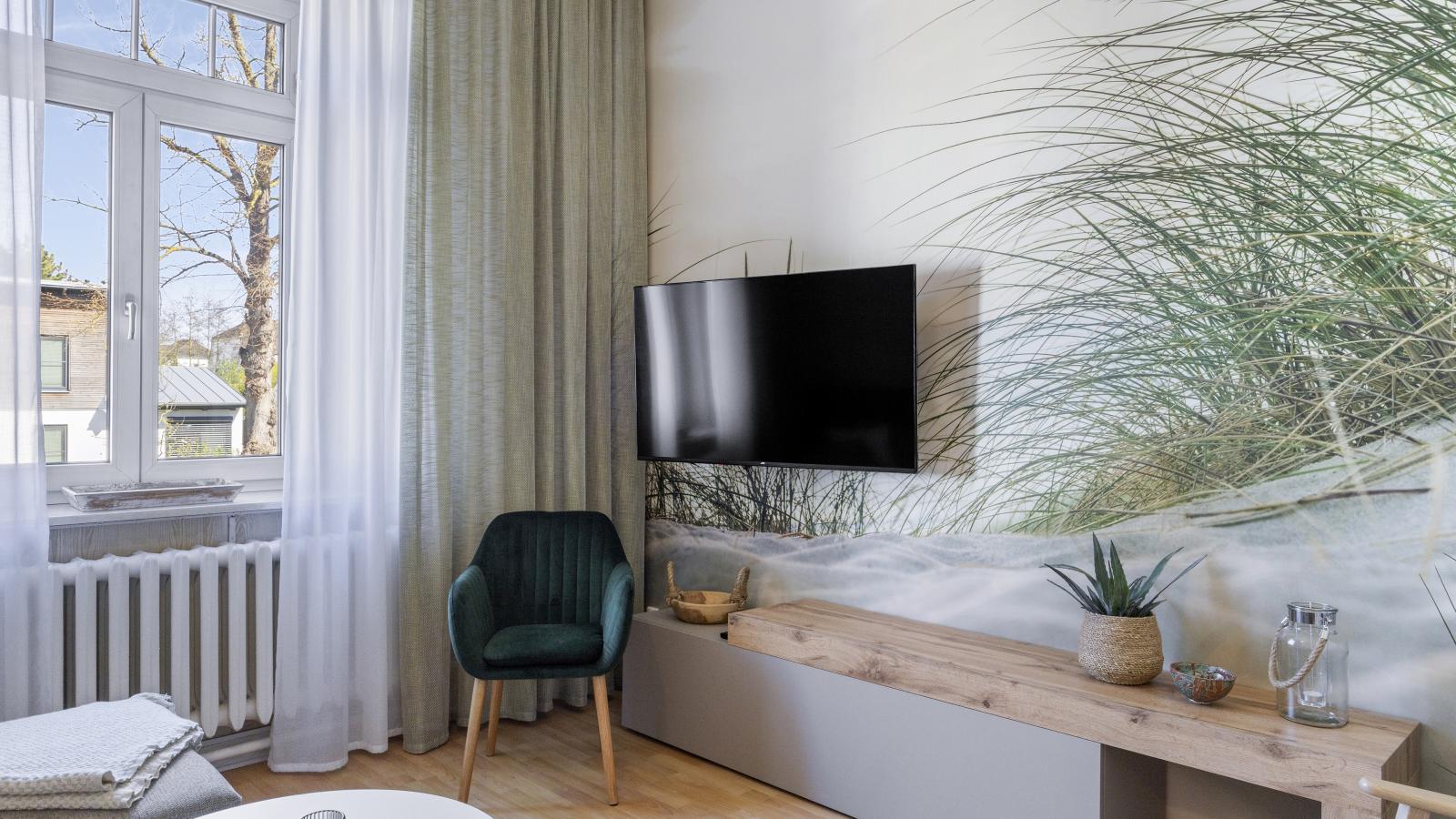 Villa Erika W7 Marianne mit Strandkorb - Woonkamer