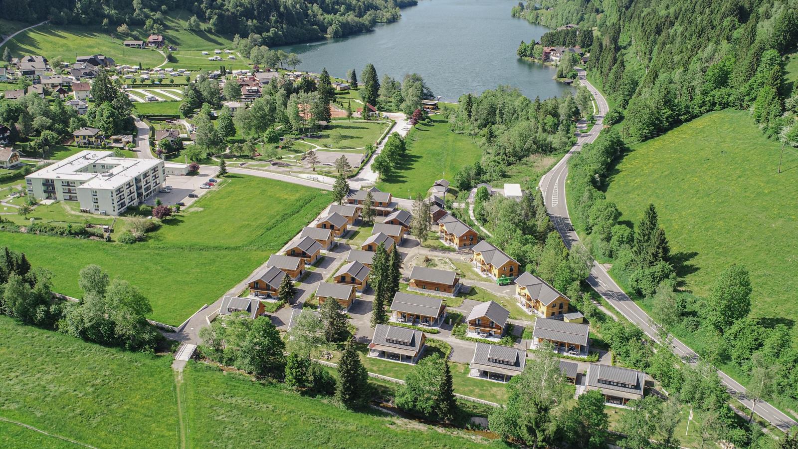 Bergsee Afritz am See - Gebieden zomer 1km