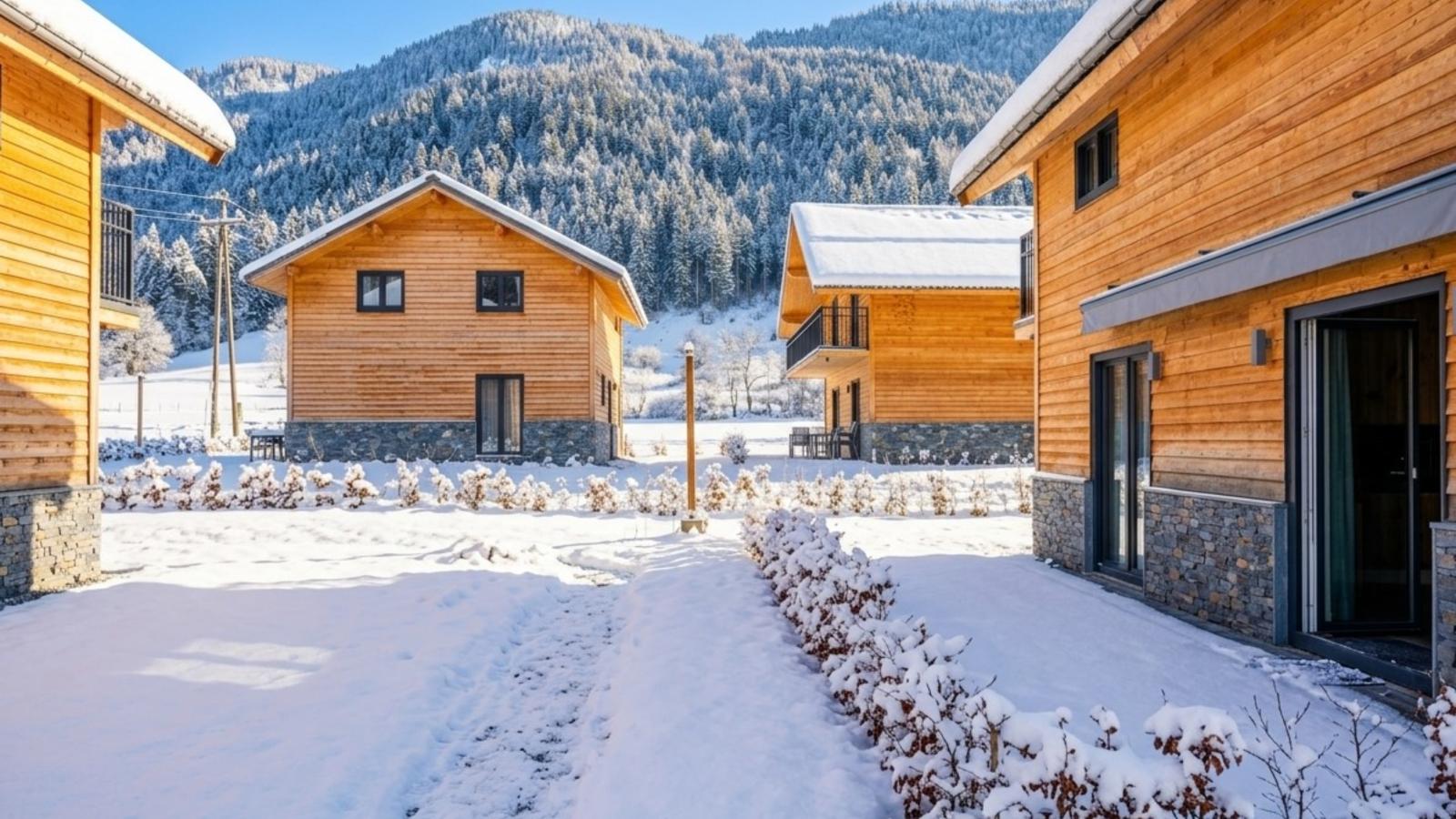 Alpenzeit Afritz am See - Uitzicht winter