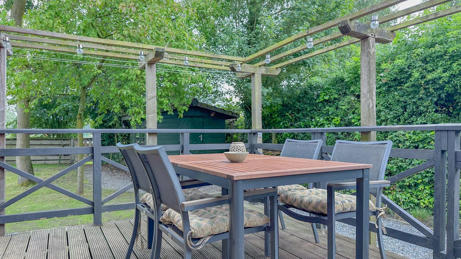 Zwarte Blokhut - Terrasse/Balkon