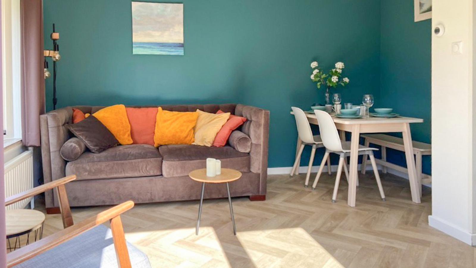 Wit Chalet - Woonkamer