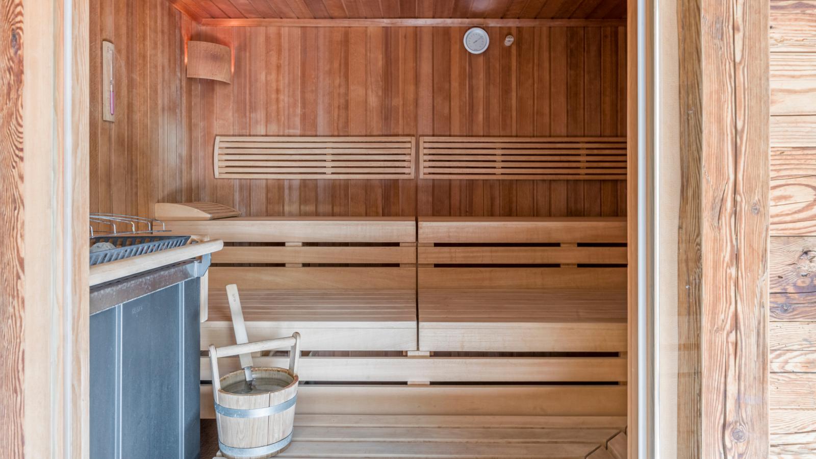An der Gondelstation A6 - Sauna