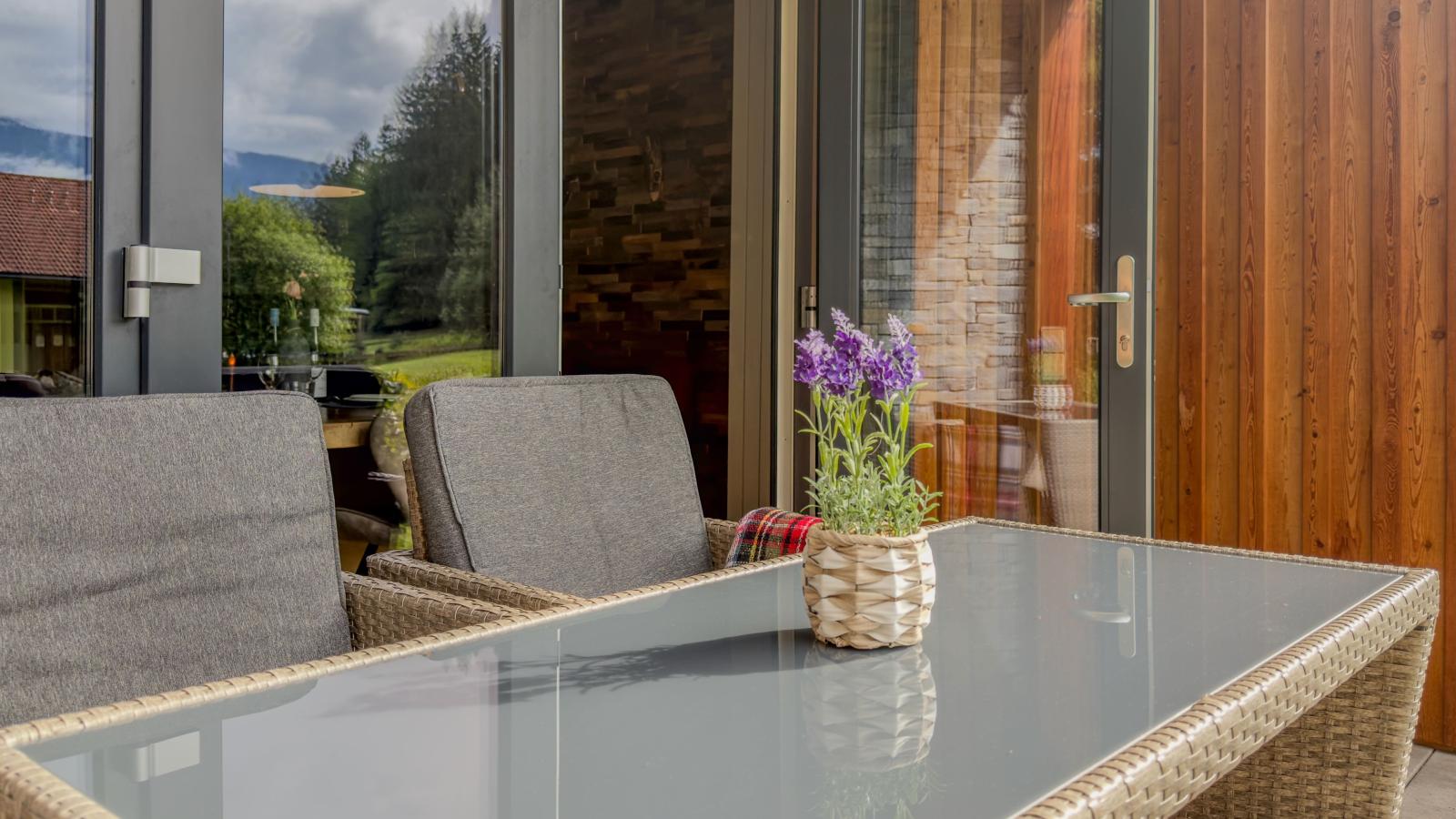 Seeblick am Pressegger See - Terrace balcony