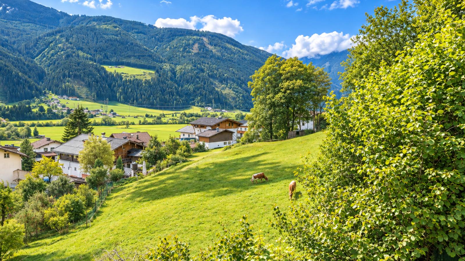 Haus am Stein - Uitzicht zomer