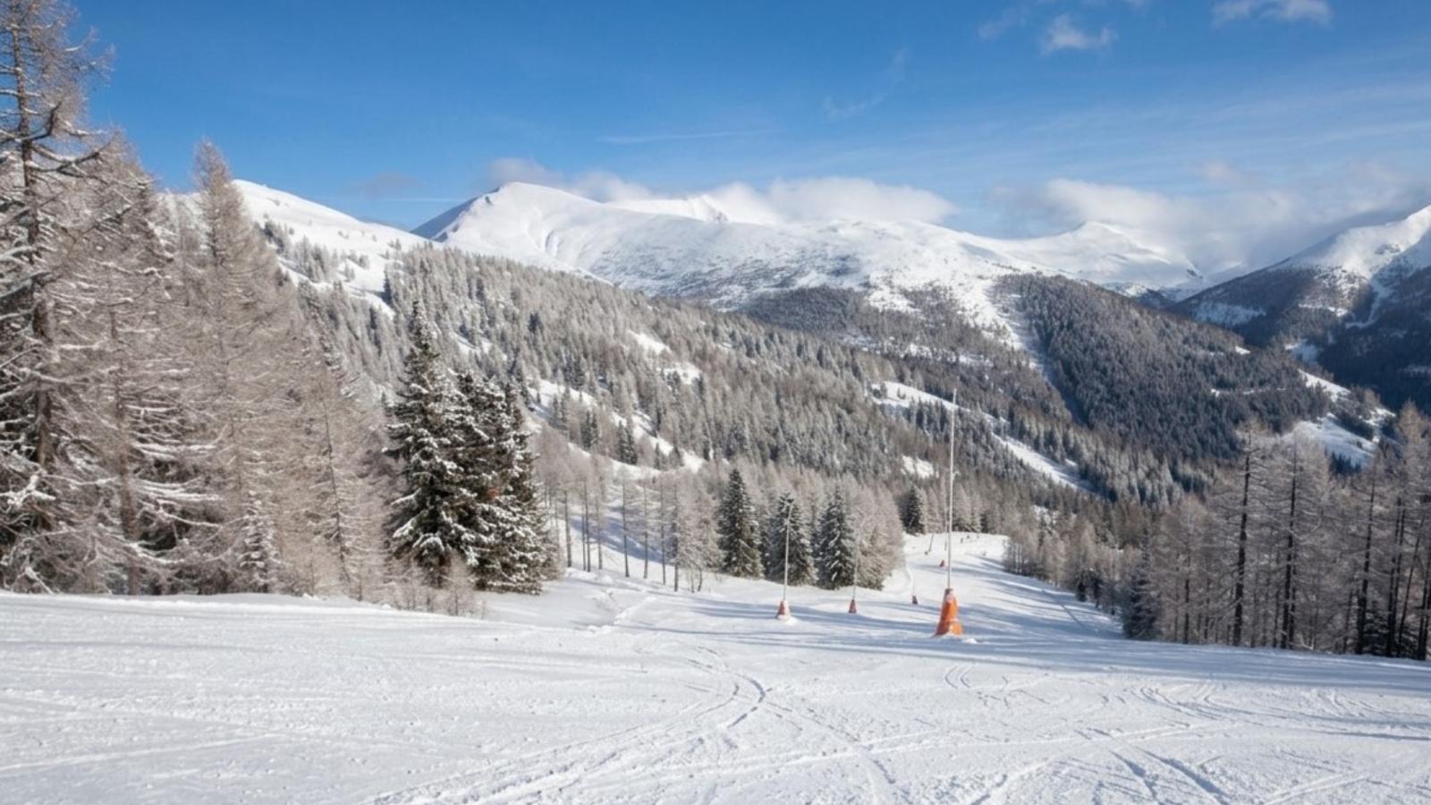 Alpenidyll am Afritzer See - Gebied winter 20km