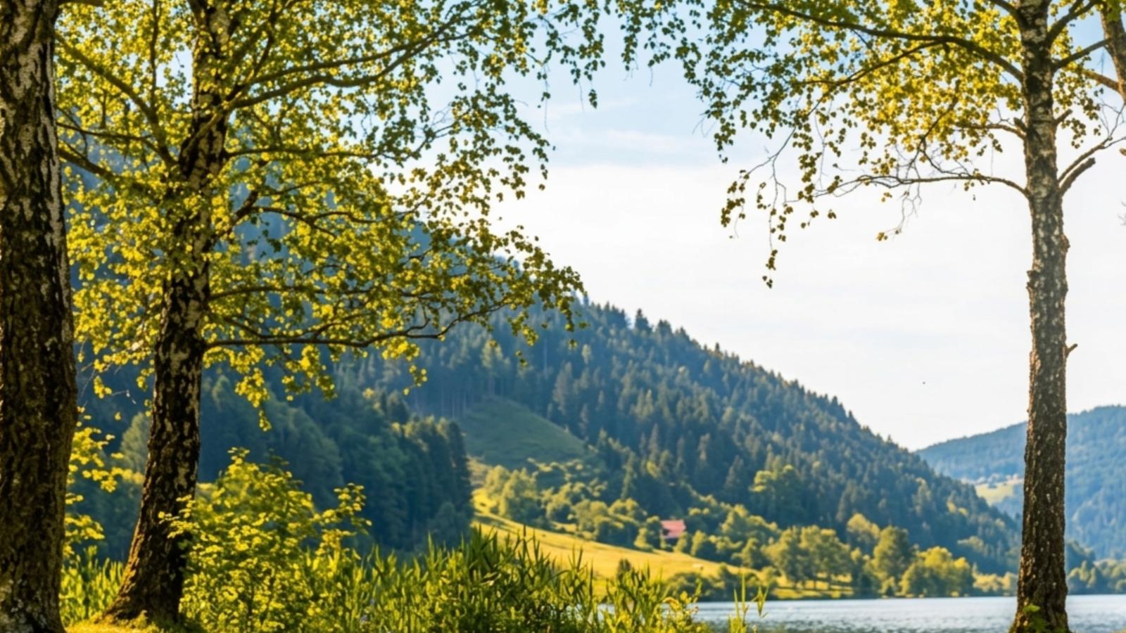 Bergblick am Afritzer See - Gebieden zomer 1km