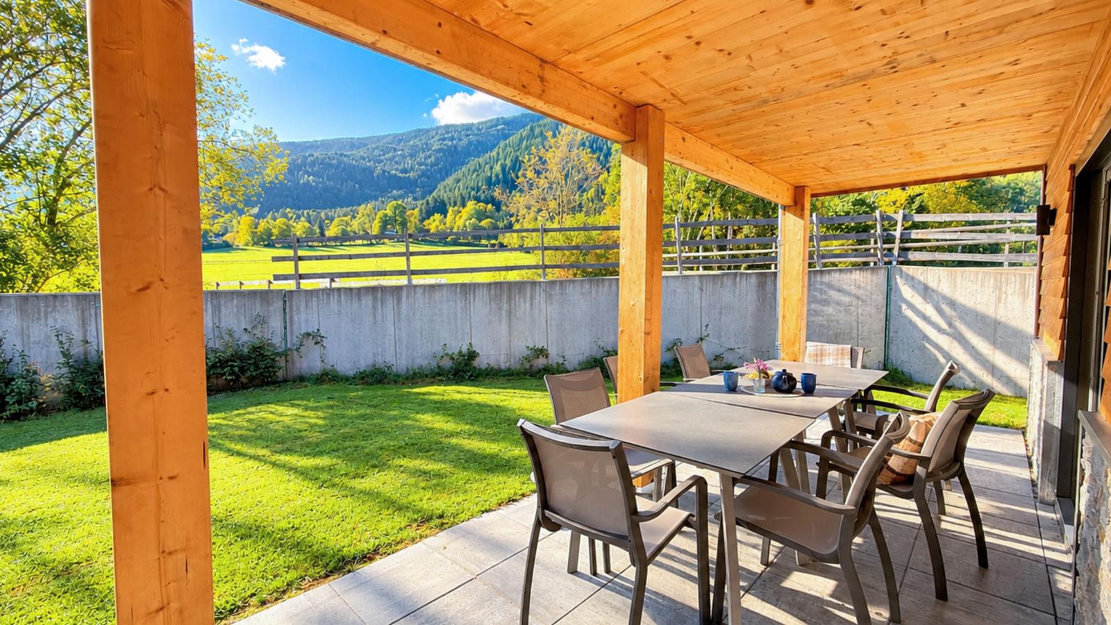 Bergblick am Afritzer See - Terrasse / balcon