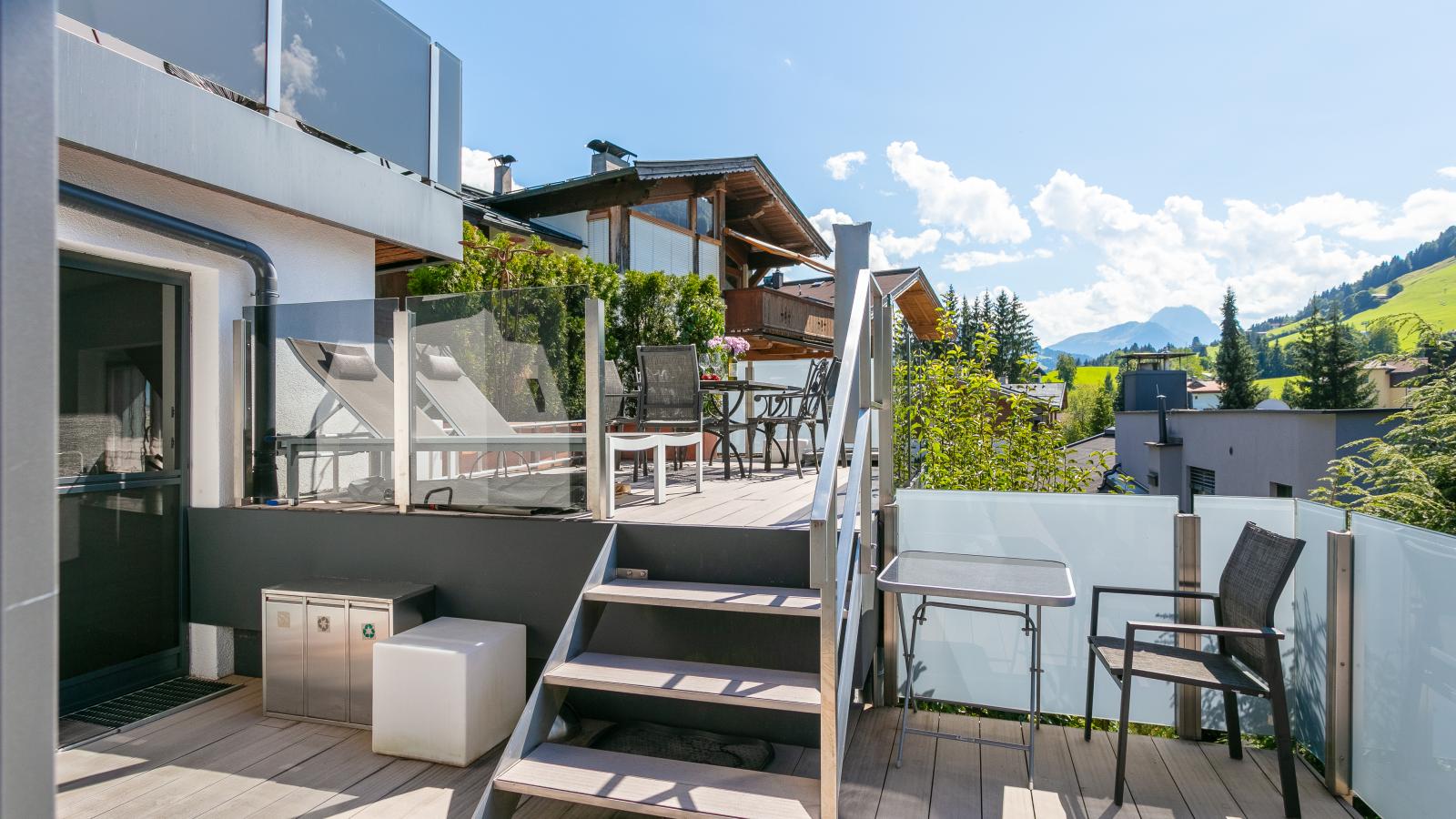 Premium Mountain View Suite - Terrasbalkon