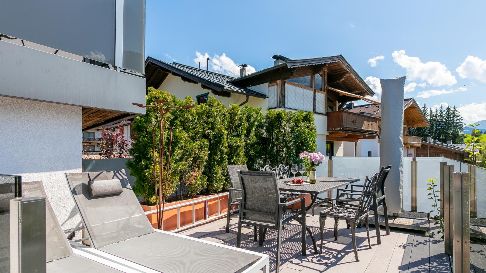 Premium Mountain View Suite - Terrasbalkon