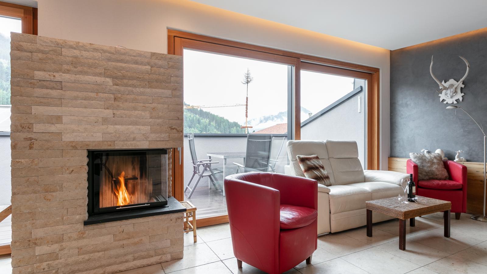 Penthouse Mountain View - Living room