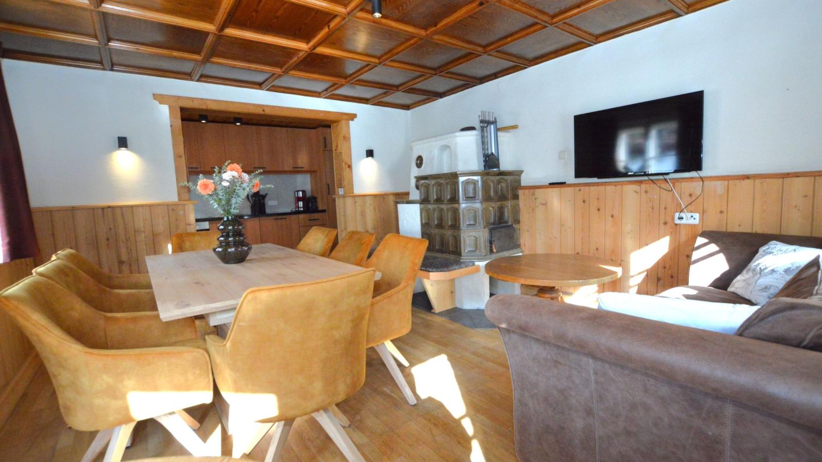 Hirscheck Ferienhaus 1 - Woonkamer