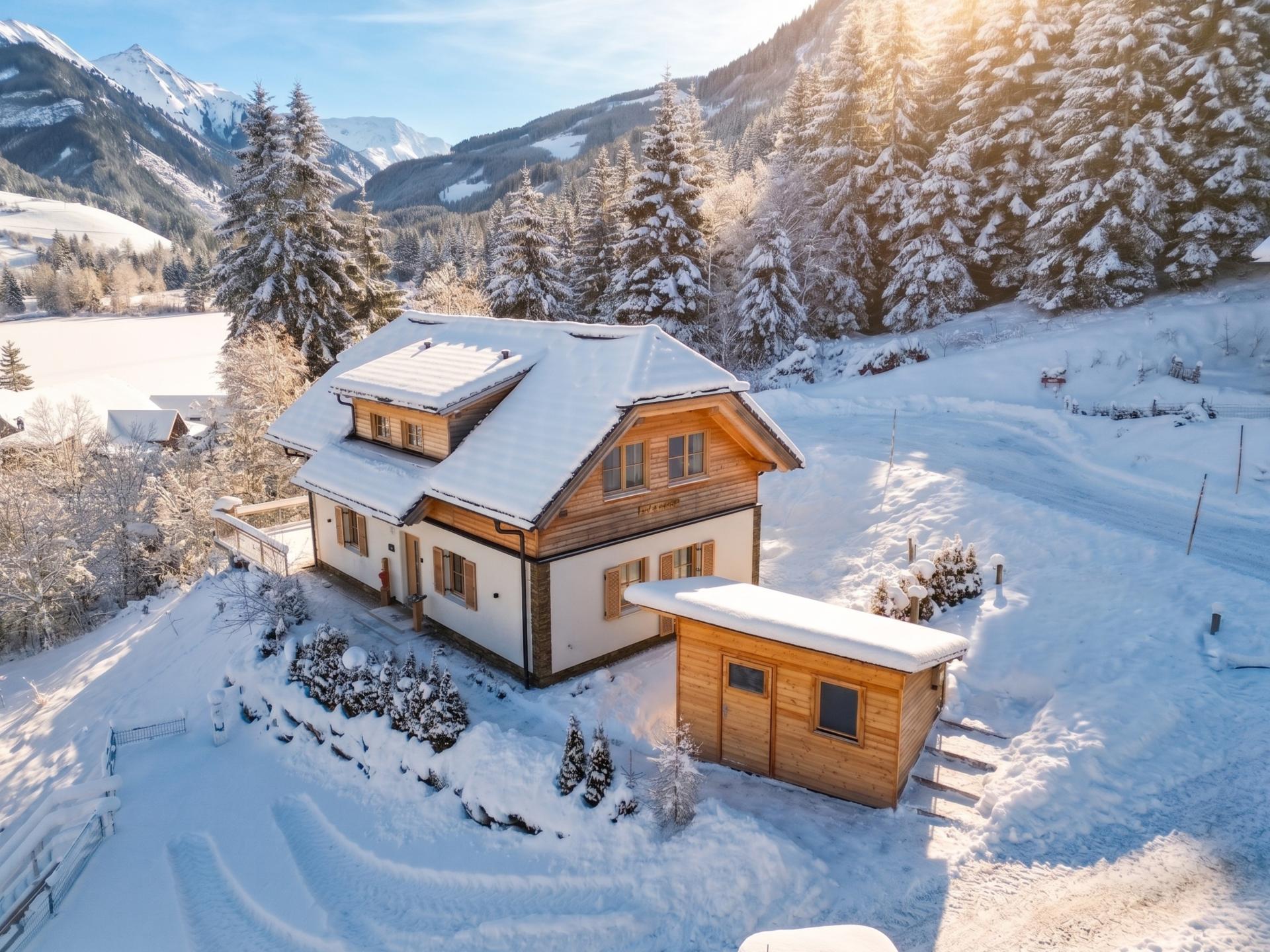 Vrijstaand chalet met sauna en houtkachel direct aan de skipiste in Donnersbachwald - foto 43