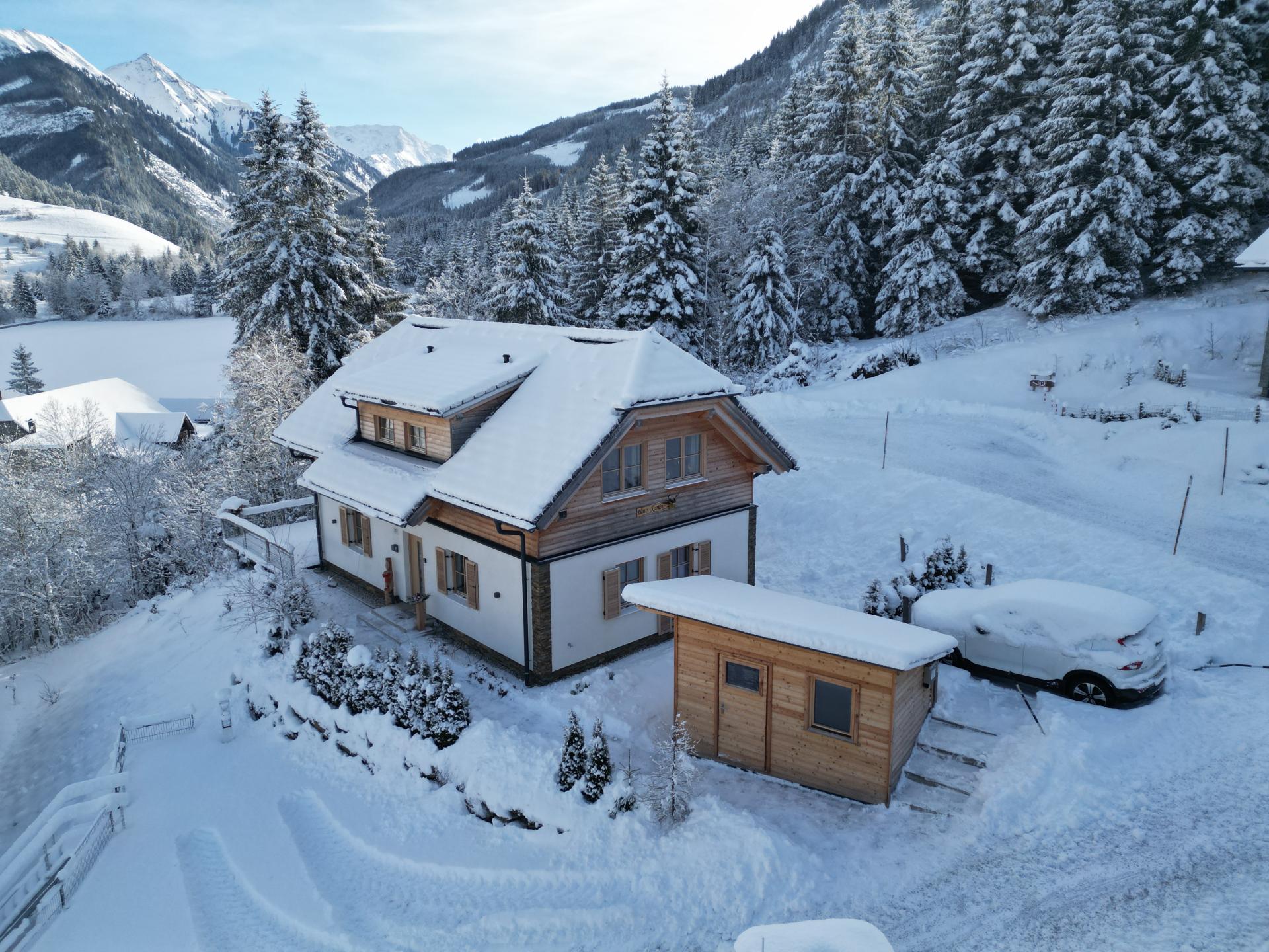 Vrijstaand chalet met sauna en houtkachel direct aan de skipiste in Donnersbachwald - foto 37