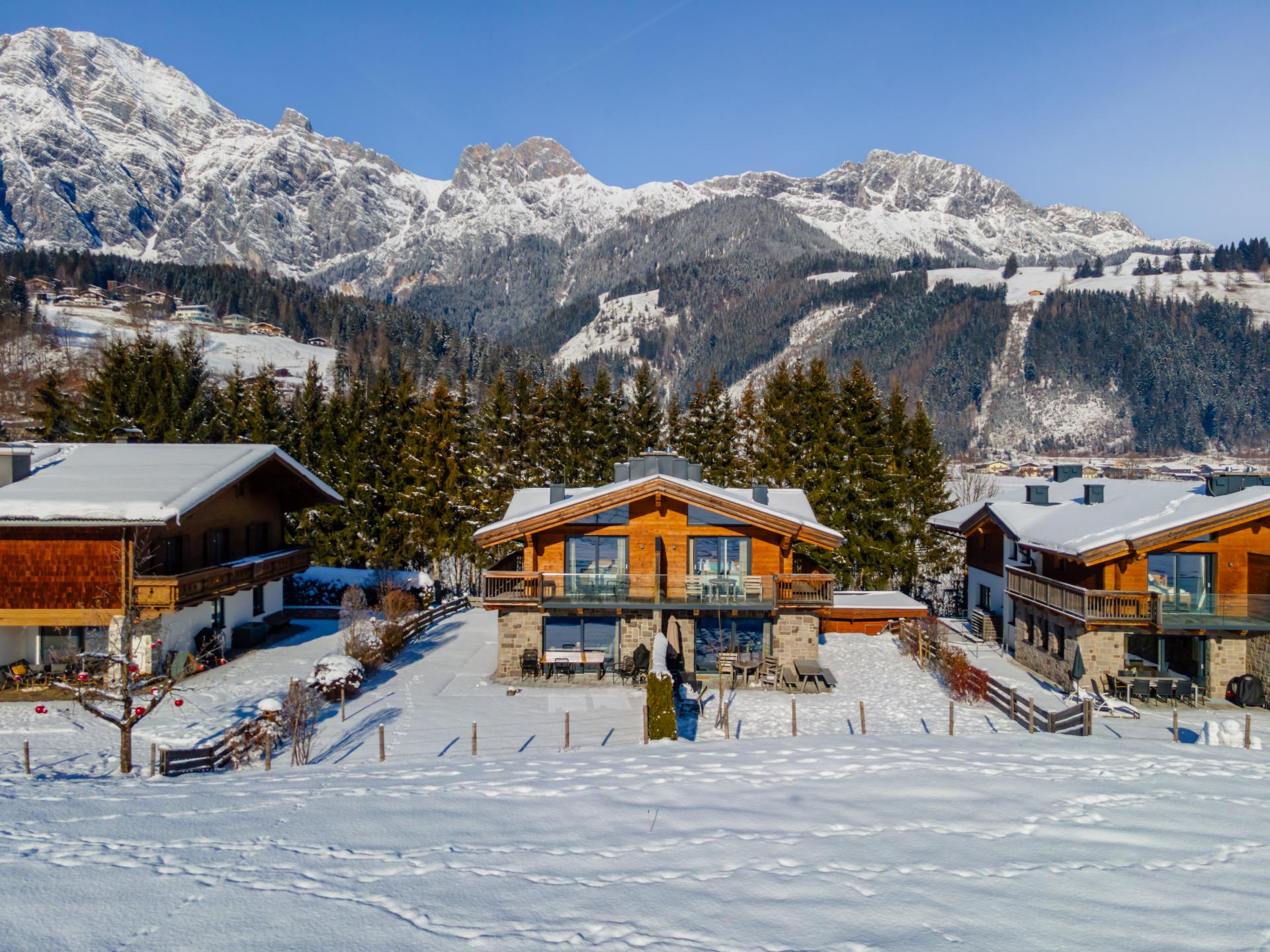 Luxe vakantiehuis voor 11 personen met privésauna en tuin in Leogang - foto 42
