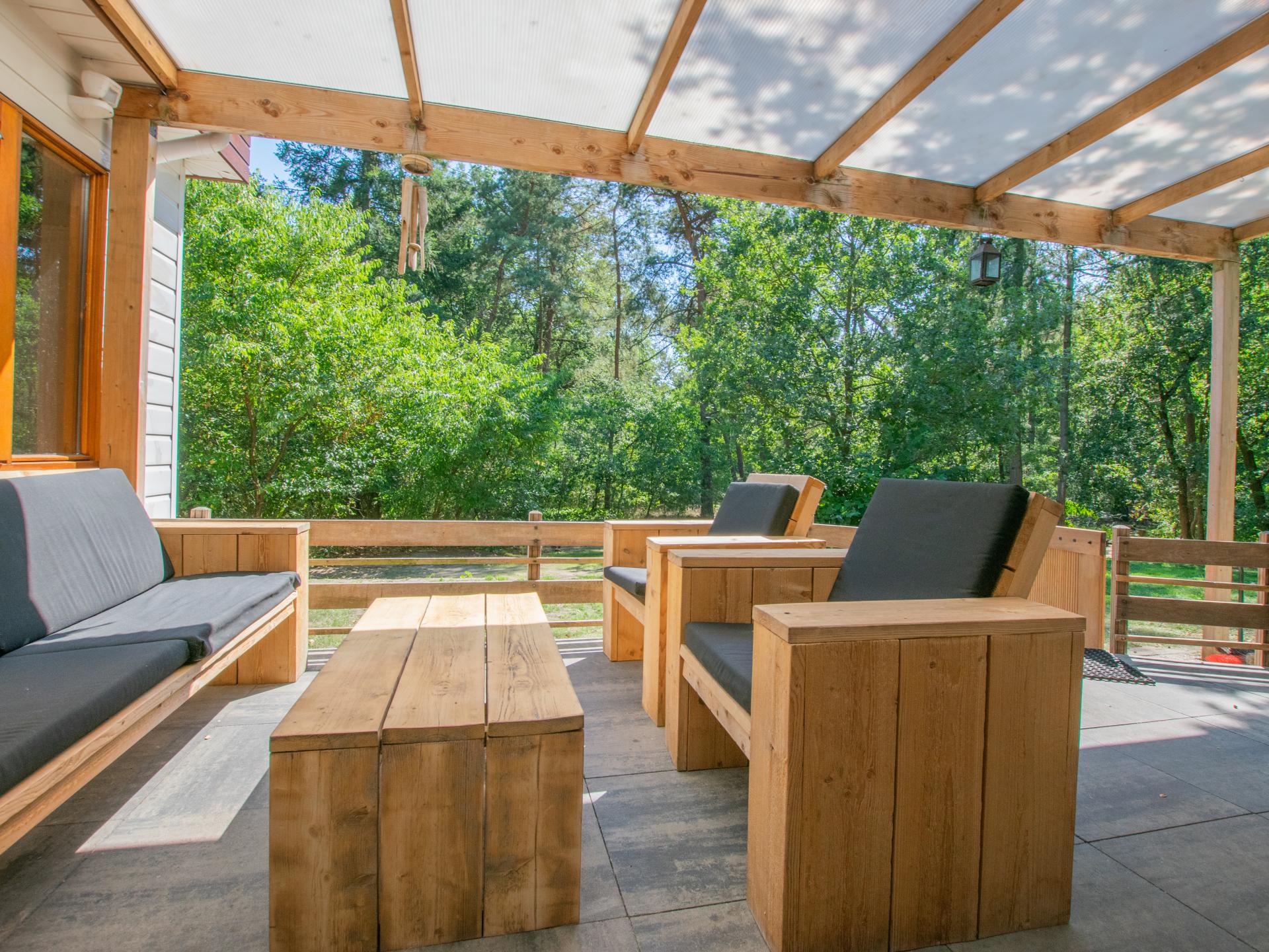 Vrijstaand boshuis met sauna en veranda in Uden, 4 pers. - foto 24