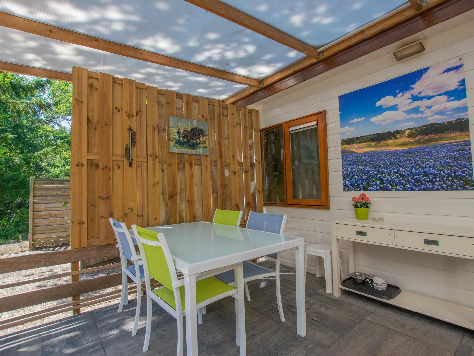 Vrijstaand boshuis met sauna en veranda in Uden, 4 pers. - foto 25