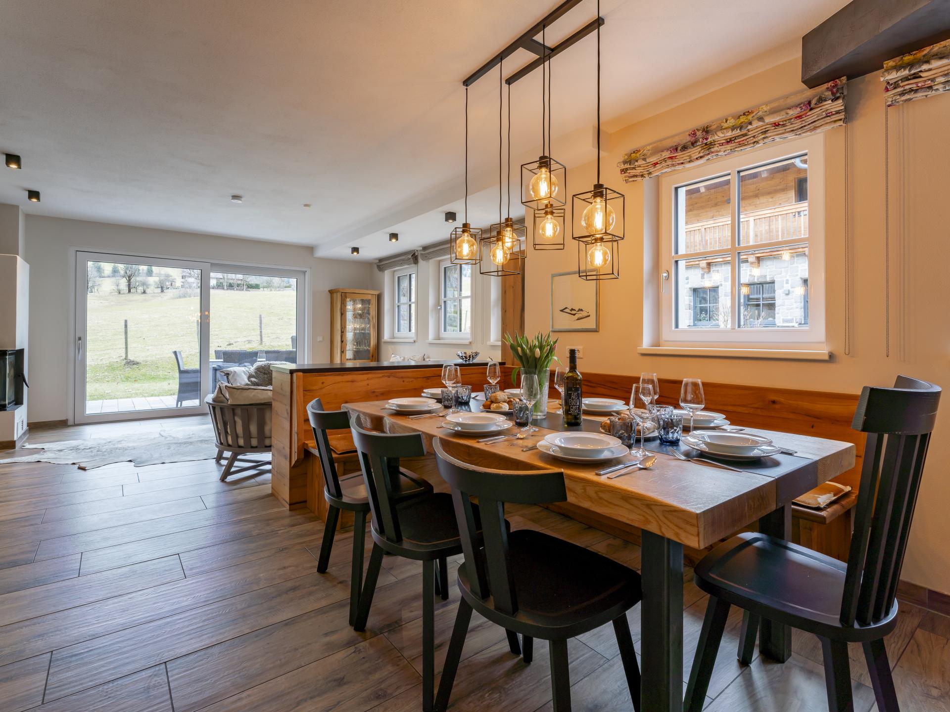 Luxe chalet met sauna en uitzicht, 200m van skilift in Leogang - foto 15