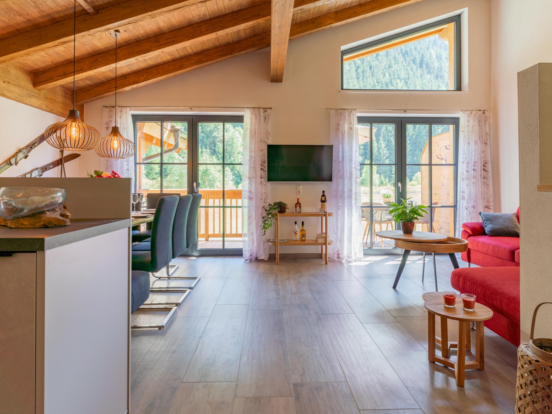 Op 800 m van de piste: Ruim vrijstaand chalet in Wald im Pinzgau · 10 pers. - foto 9