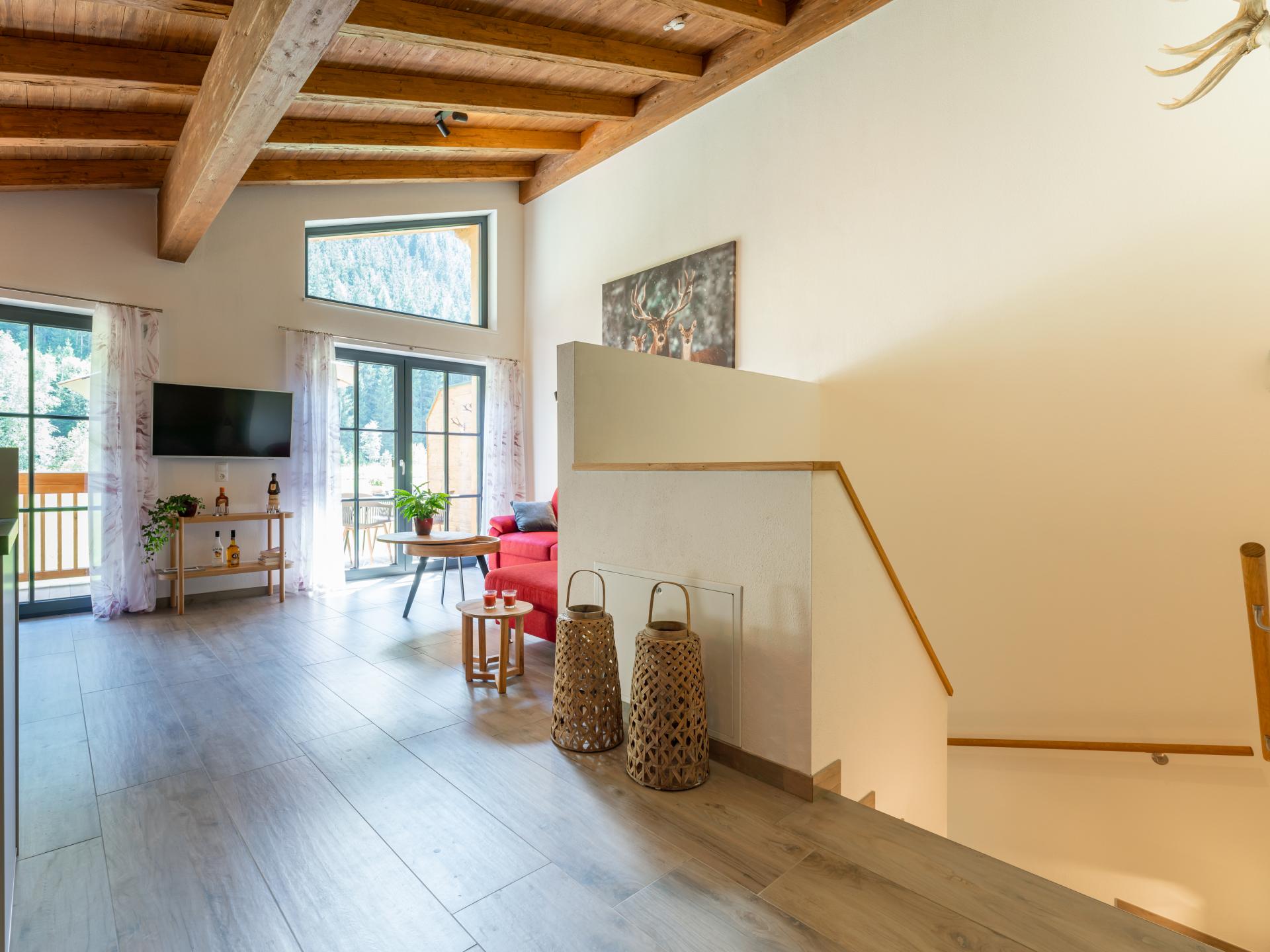 Op 800 m van de piste: Ruim vrijstaand chalet in Wald im Pinzgau · 10 pers. - foto 10