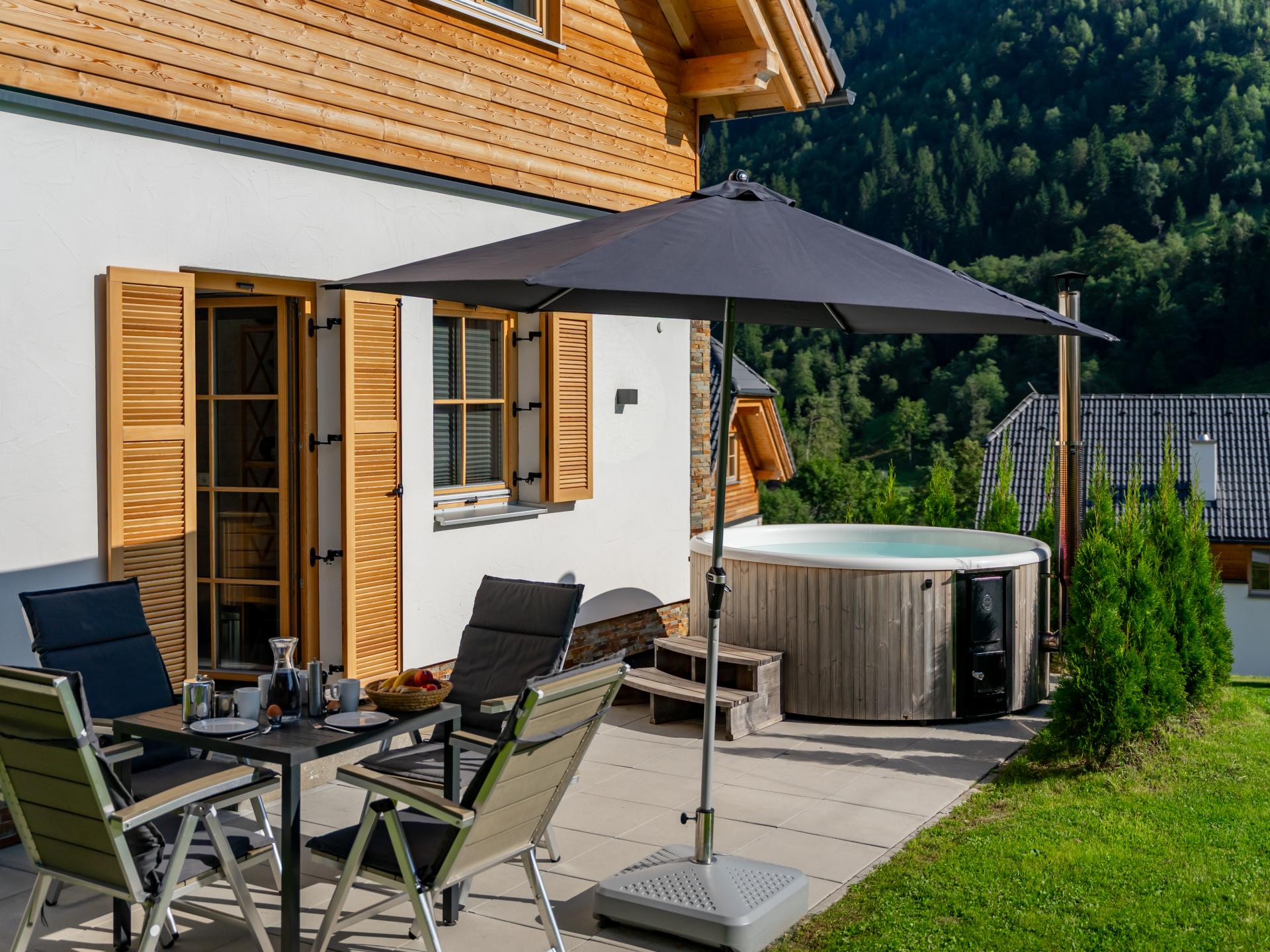 Vrijstaand chalet met sauna en hottub direct aan de piste in Donnersbachwald - foto 40