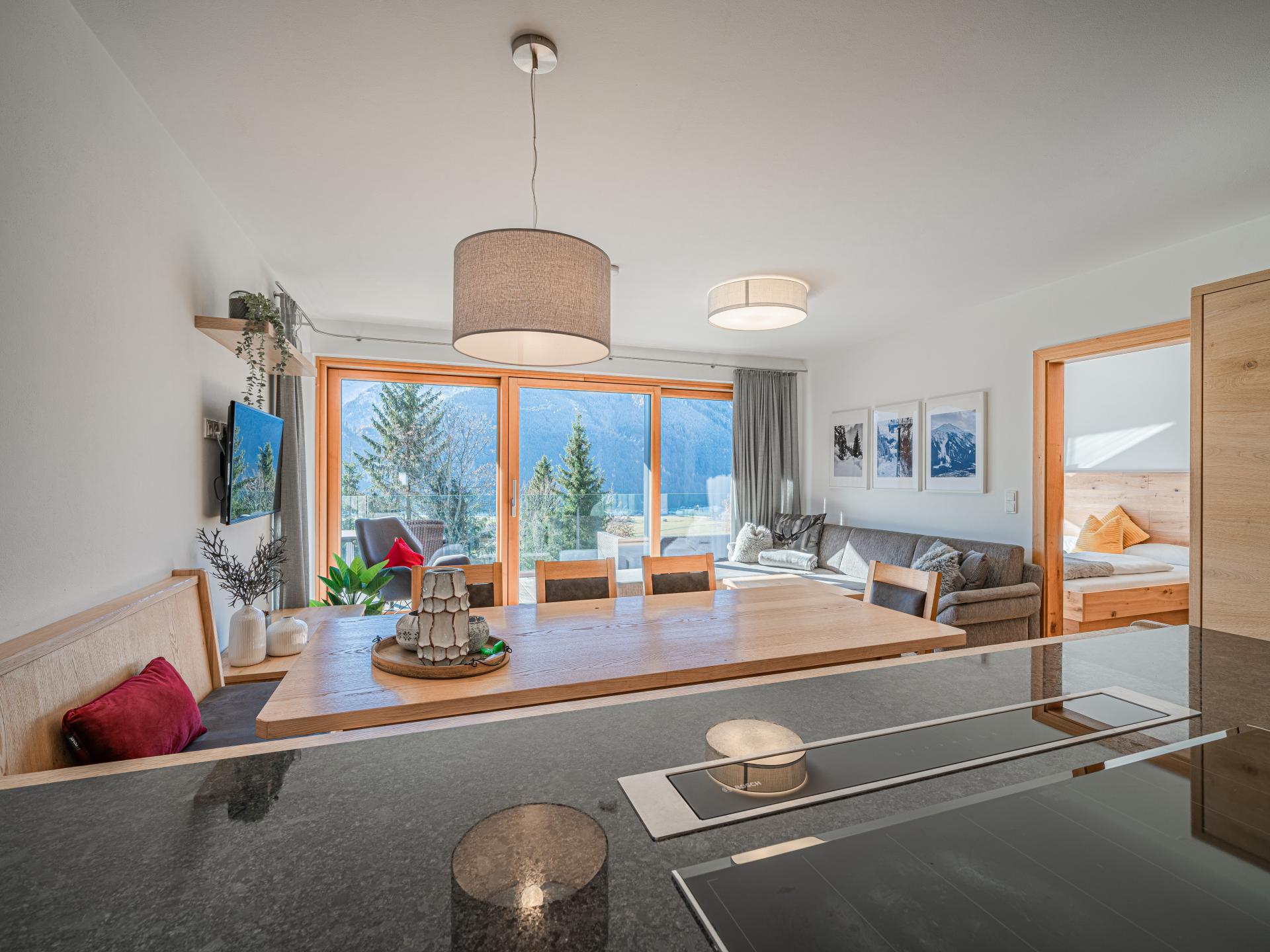 Ruim appartement voor 8 met sauna en panoramisch uitzicht in Hollersbach - foto 17