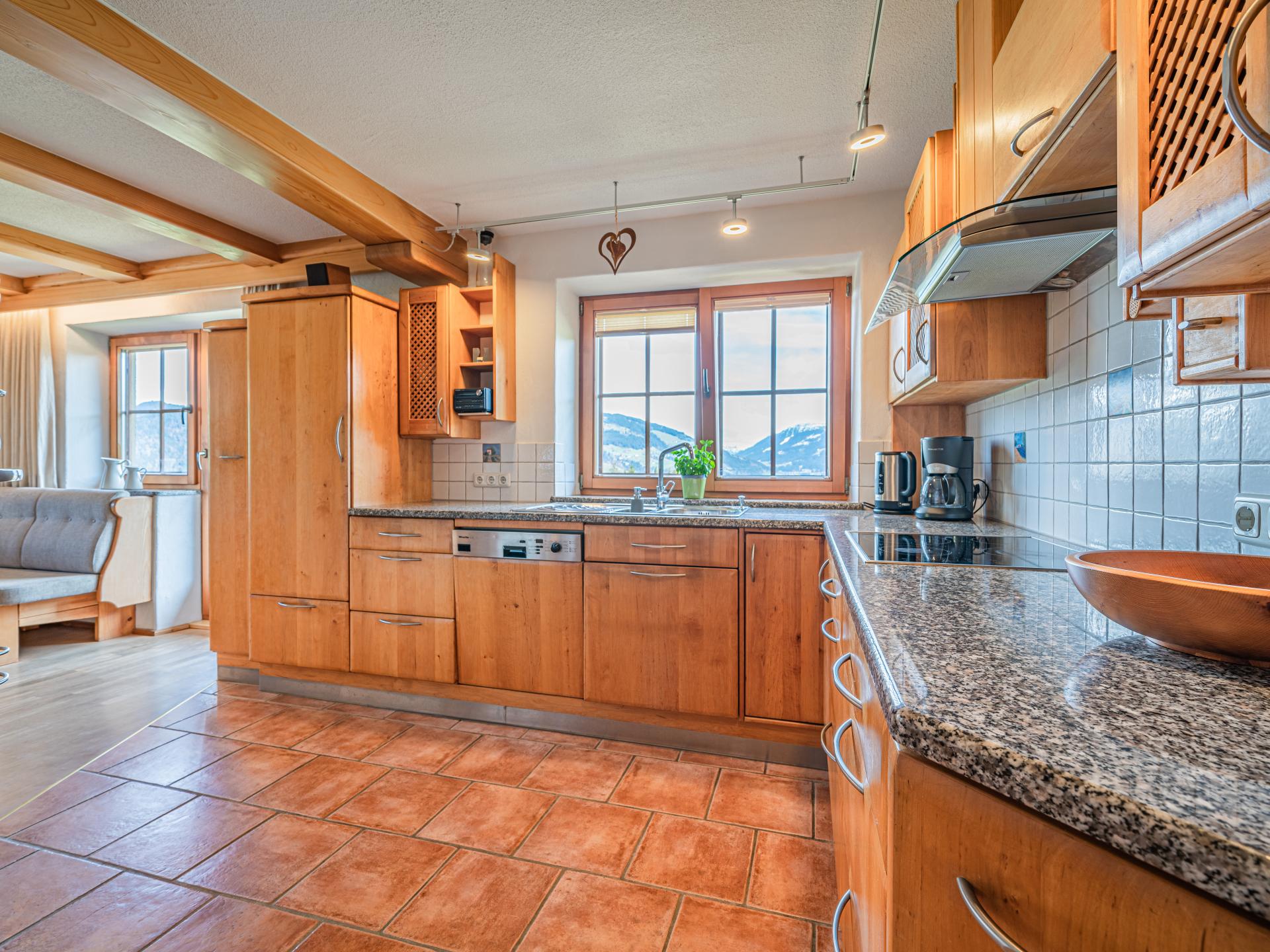 Ruim appartement op boerderij met panoramisch bergzicht in Hopfgarten - foto 17