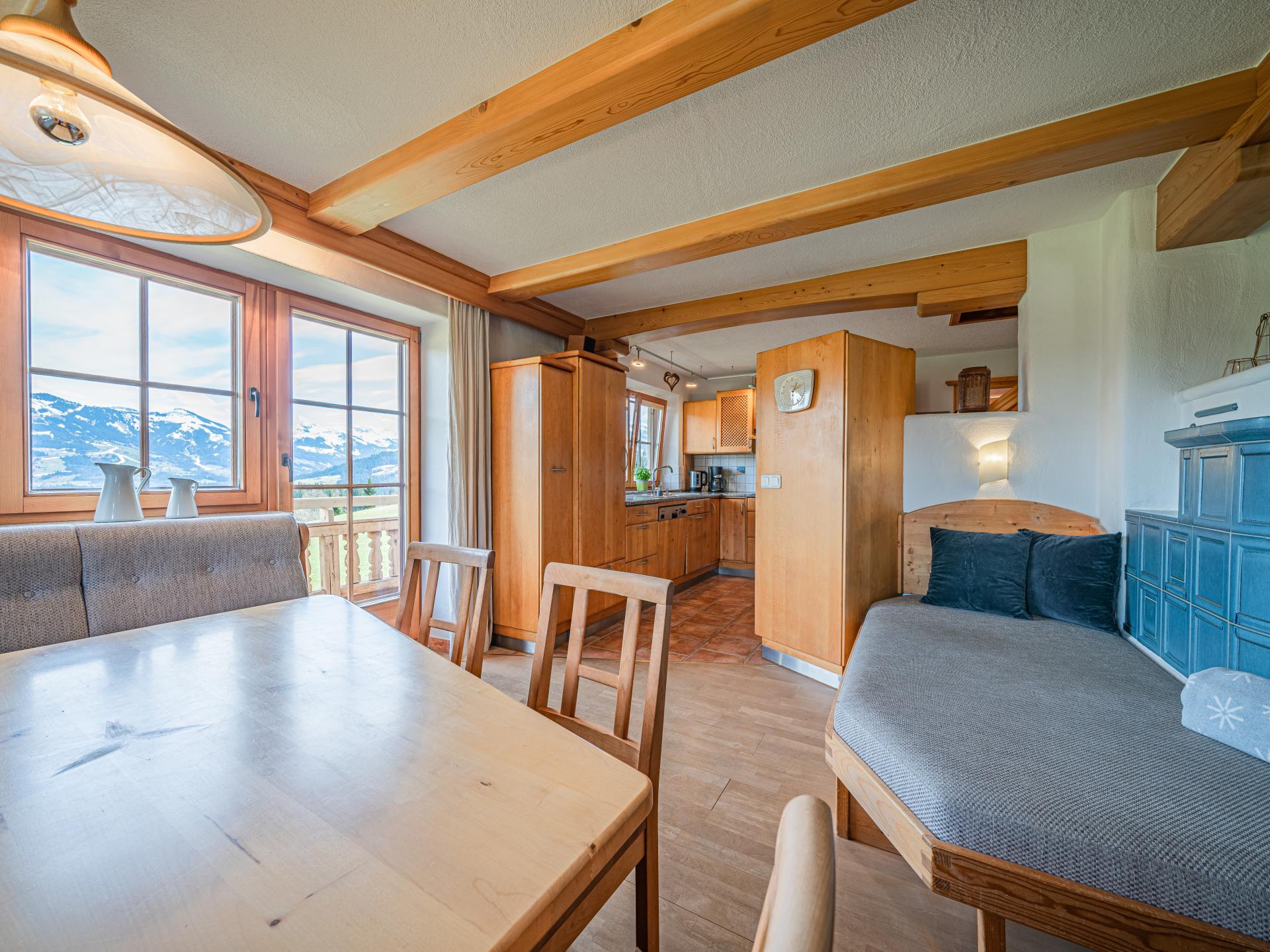 Ruim appartement op boerderij met panoramisch bergzicht in Hopfgarten - foto 8
