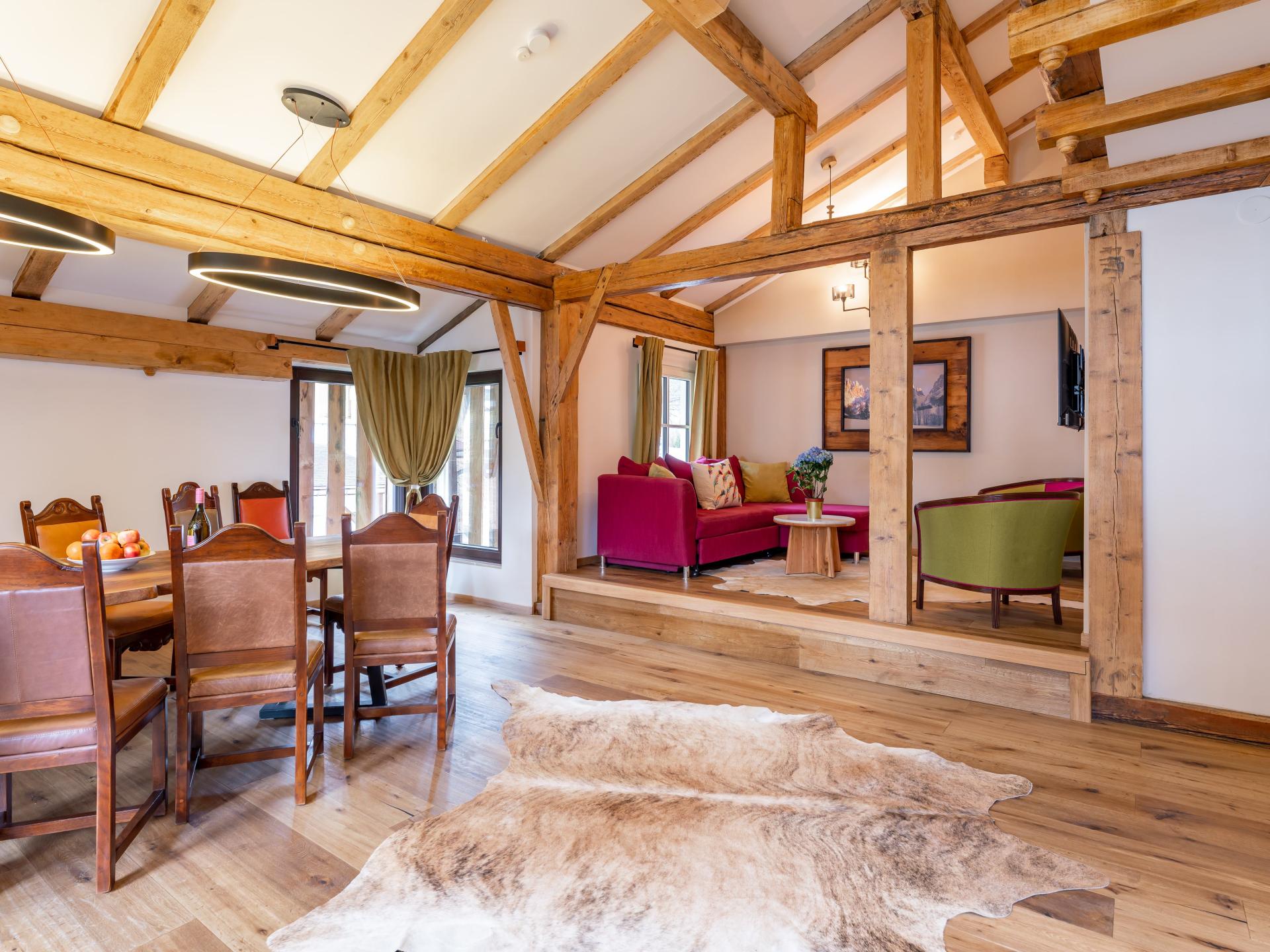 Artistiek groepshuis voor 26 personen met sauna, 150m van de piste - foto 9