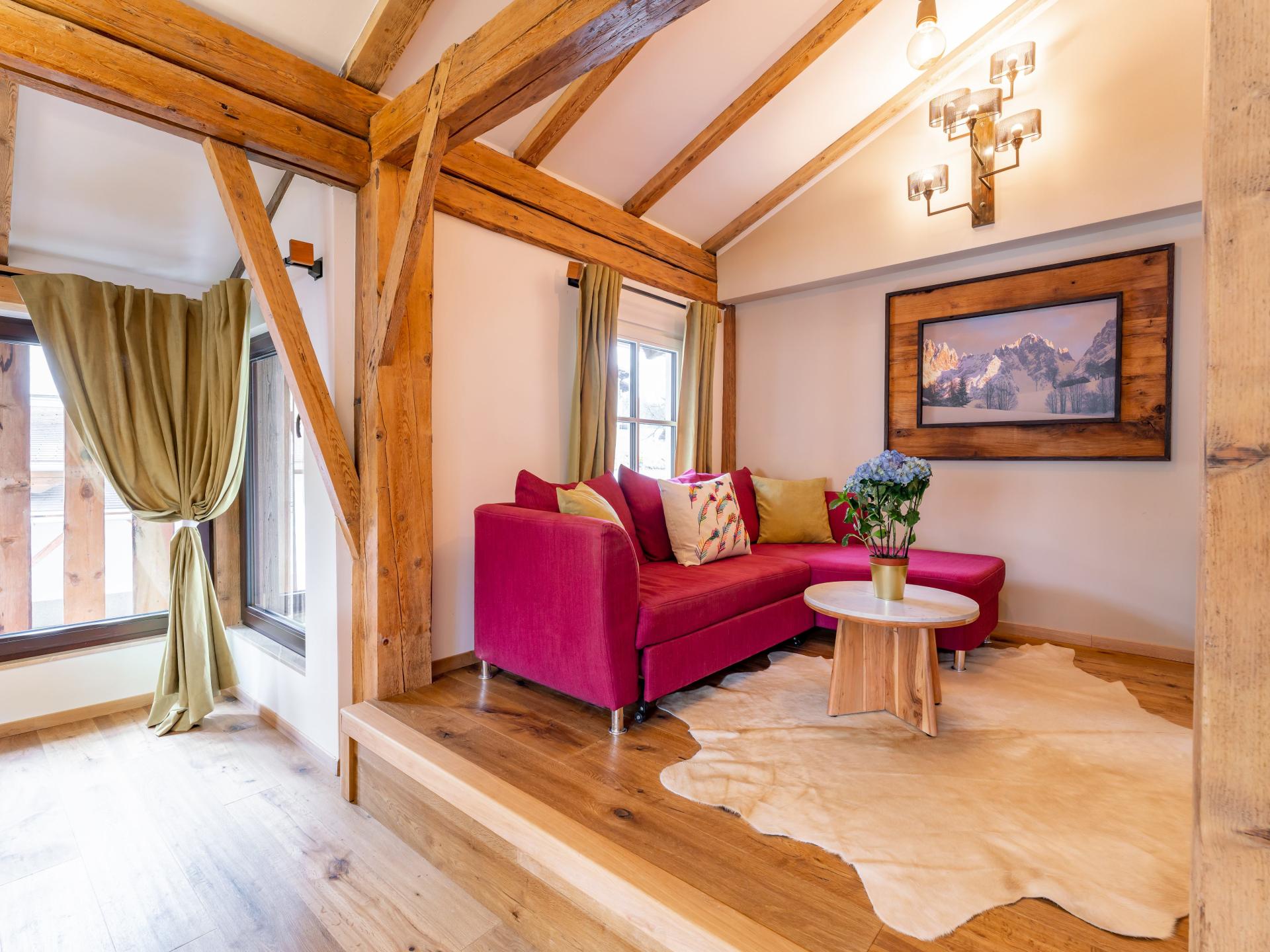 Artistiek groepshuis voor 26 personen met sauna, 150m van de piste - foto 2