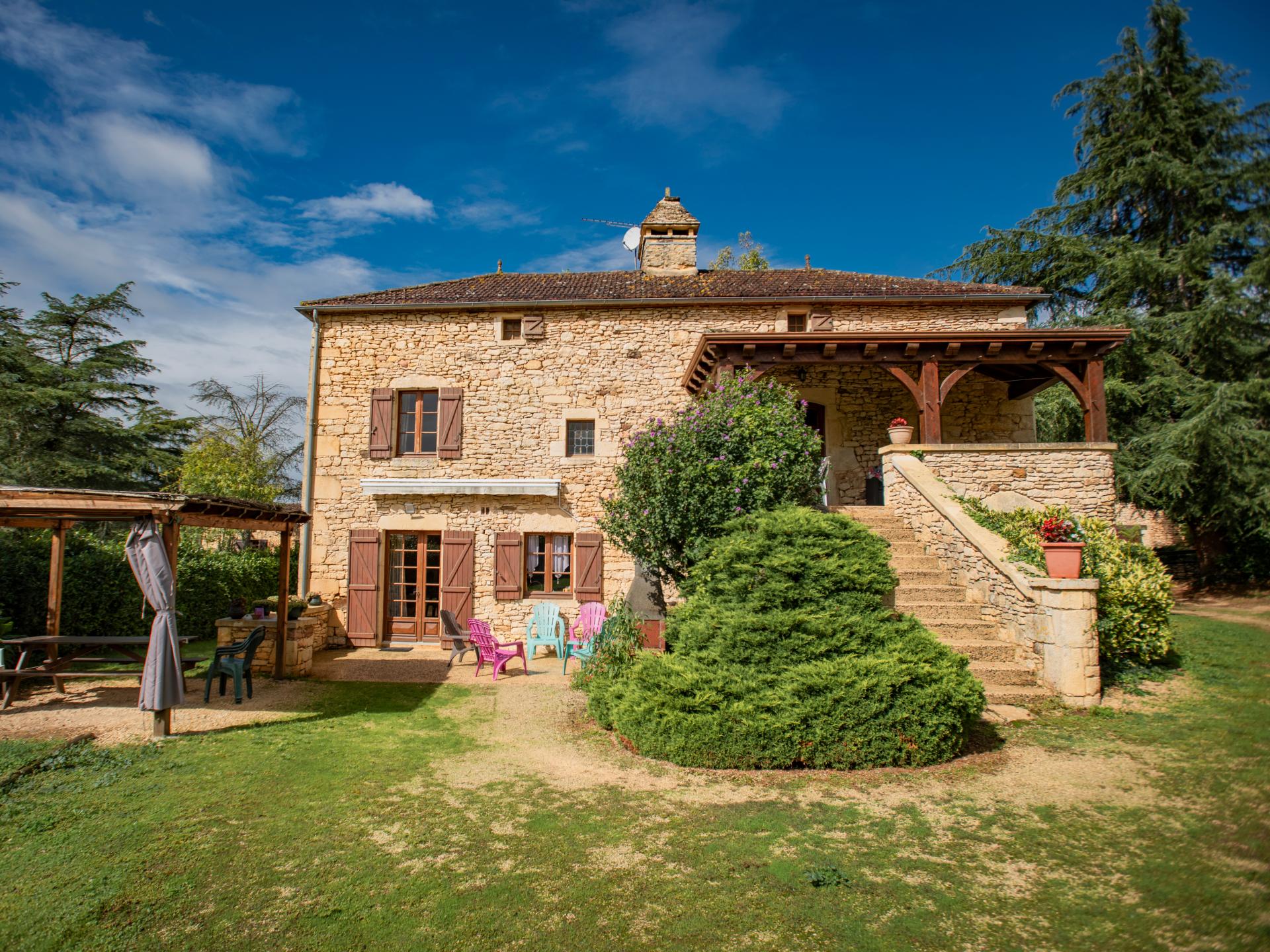 Vrijstaand vakantiehuis met visvijver in Prats du Périgord - foto 35
