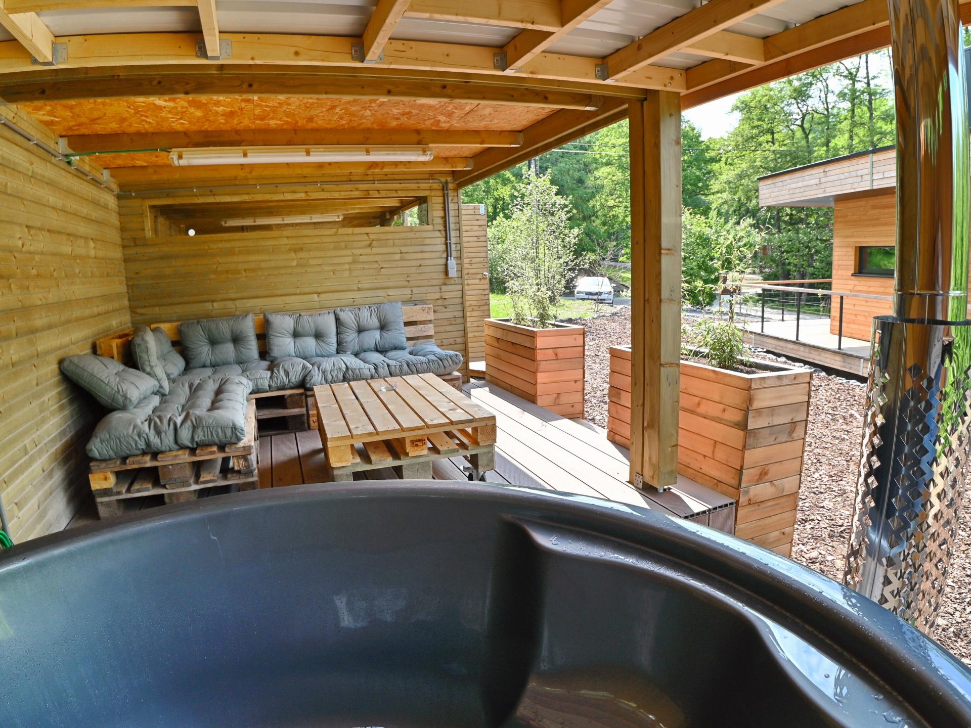 Vrijstaand ecovriendelijk vakantiehuis met hottub in Durbuy - foto 14