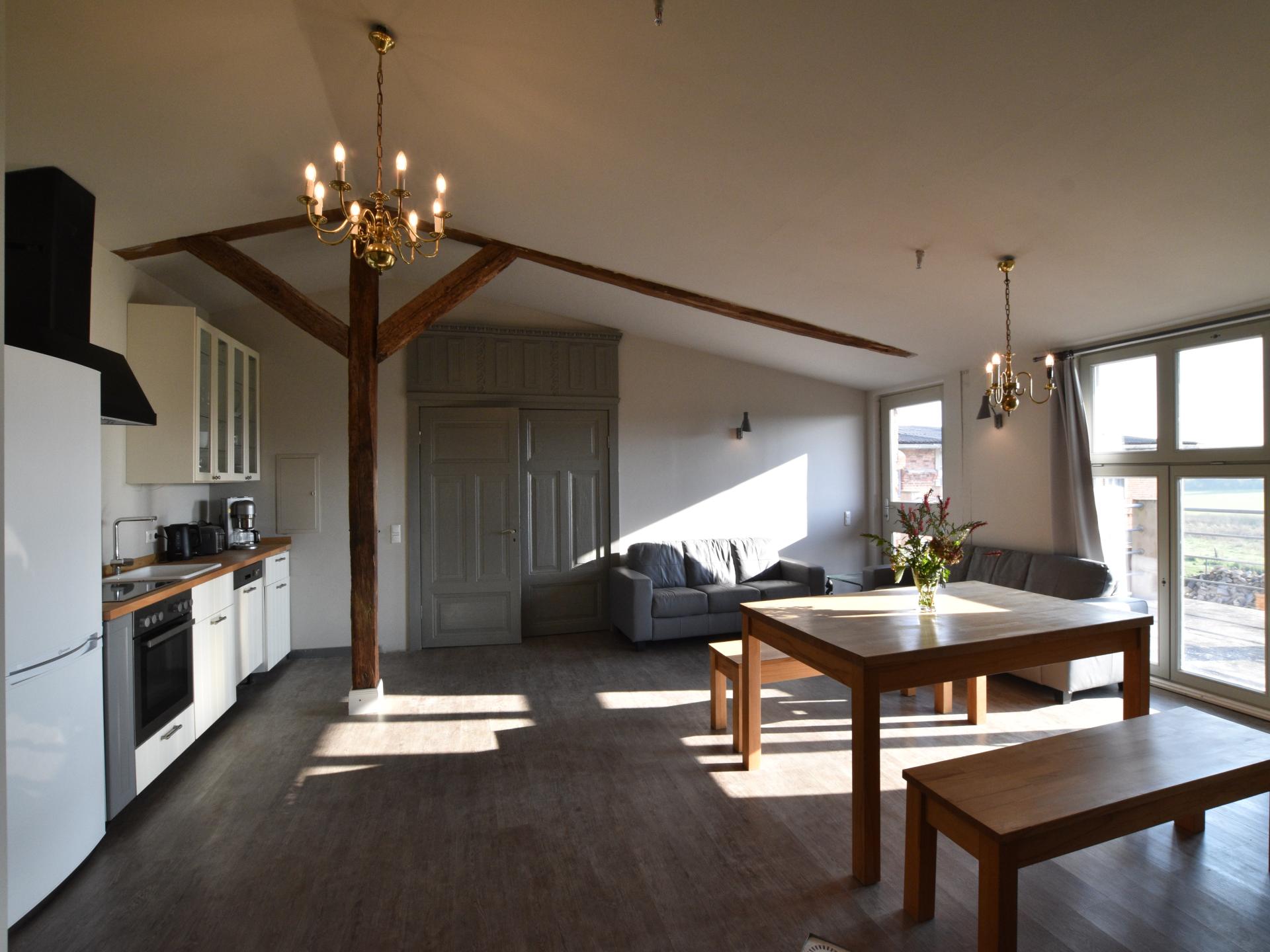 Groepsappartement op landgoed bij de Oostzee met uitzicht op bos en weide - foto 6