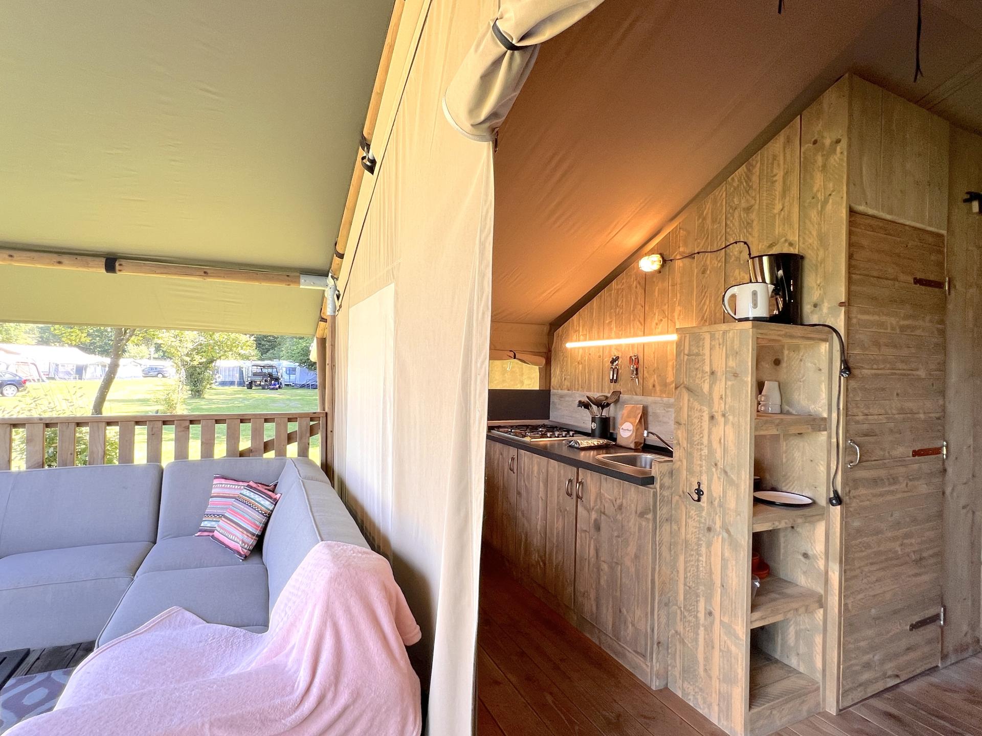 Luxe safaritent op sfeervol Veluws park, nabij bos en water - foto 15