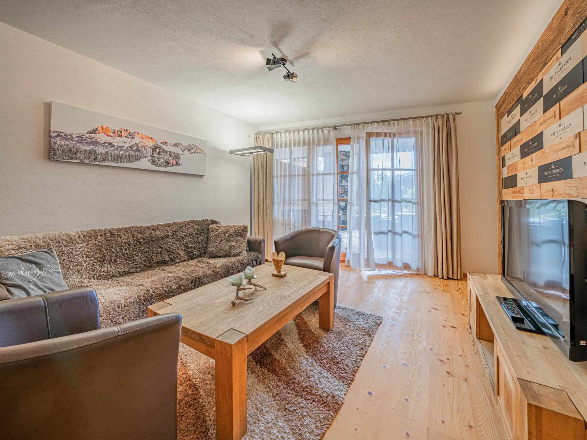Piste-appartement met privésauna in Mittersill, 160m van de lift - foto 8