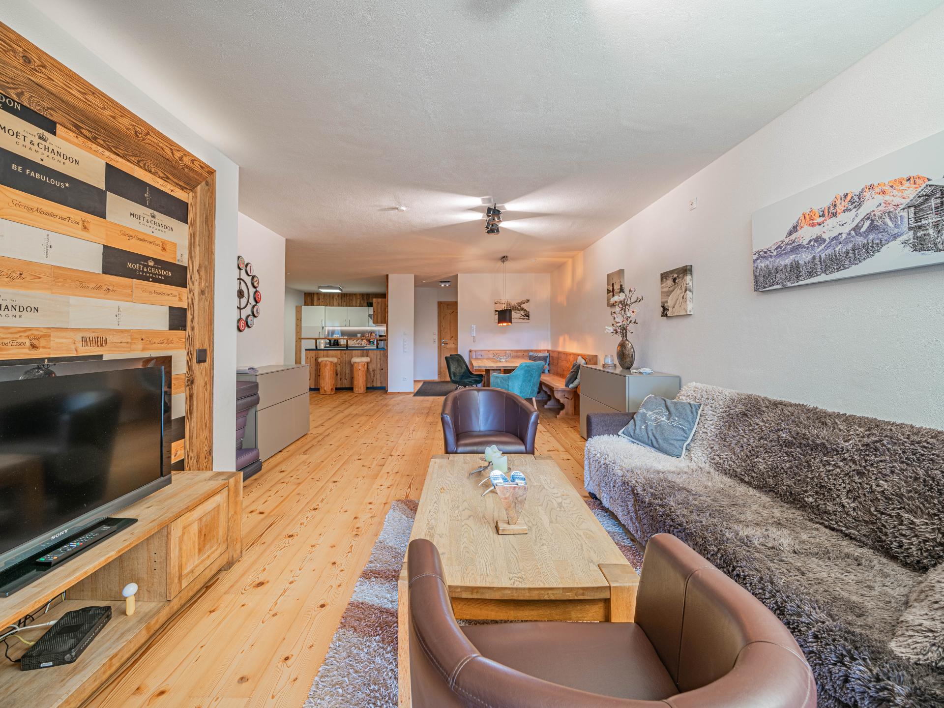 Piste-appartement met privésauna in Mittersill, 160m van de lift - foto 7