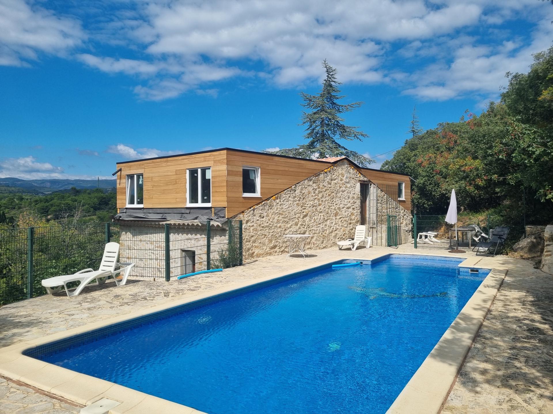 Vrijstaand vakantiehuis met privé zwembad in bosrijk Herault, 10 personen - foto 8