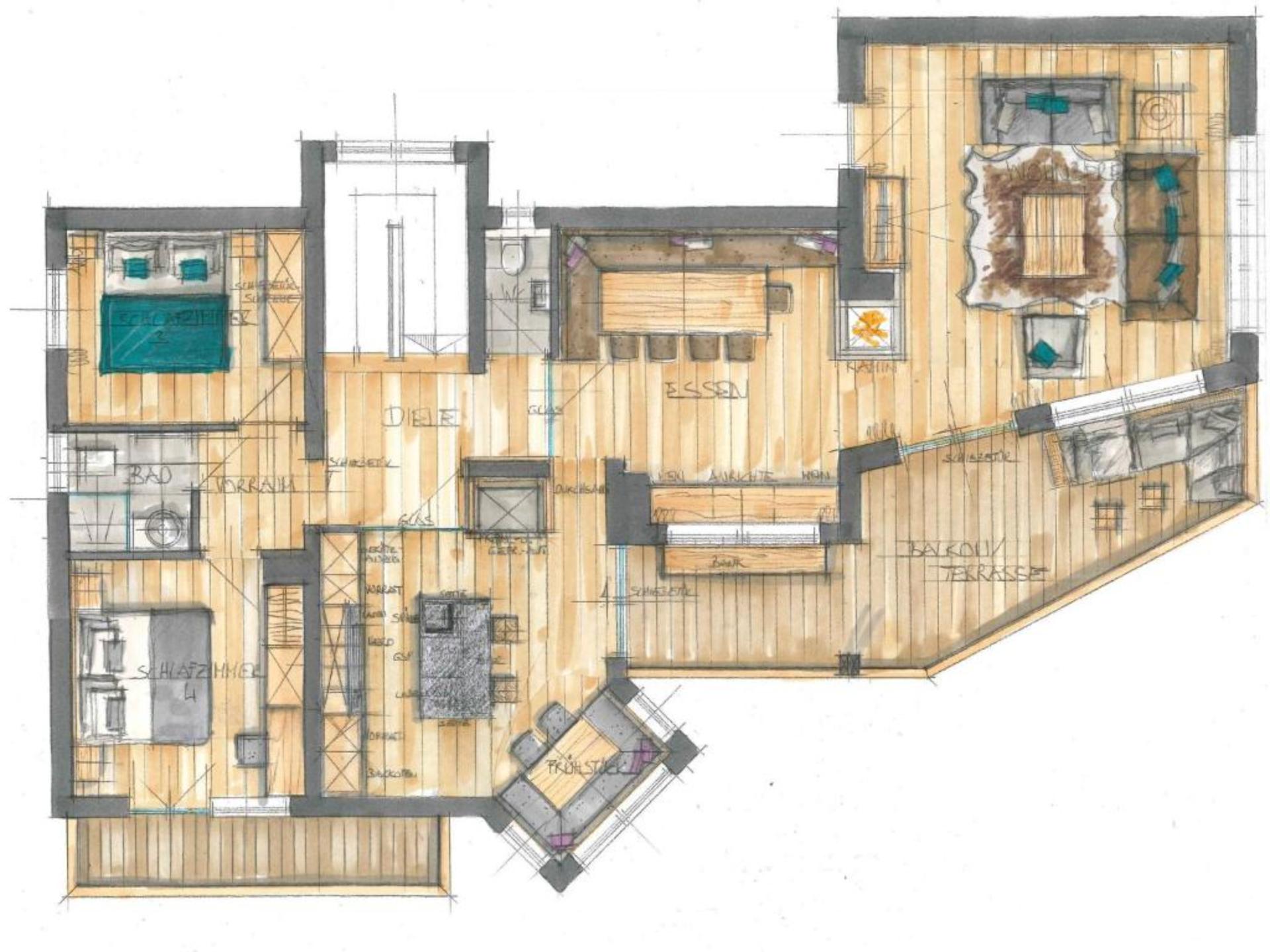 14-persoons vrijstaand chalet aan de piste in Wagrain - foto 36