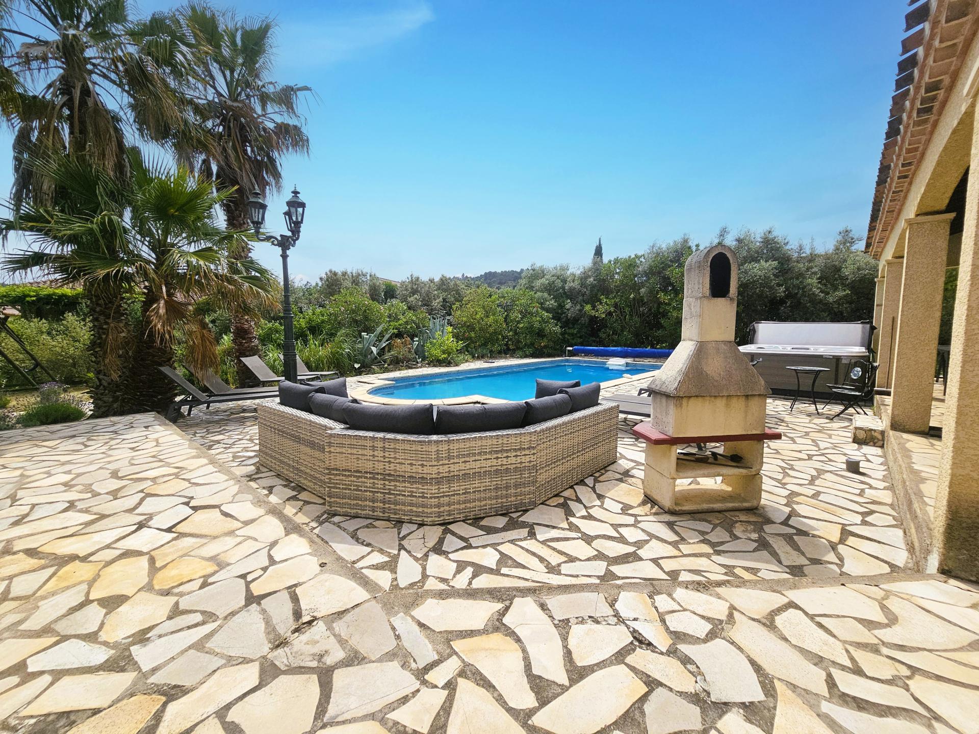 10-persoons villa in centrum Félines-Minervois met zwembad - foto 14