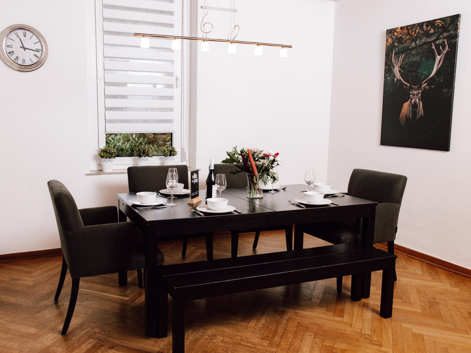 Groot vakantieappartement voor 13 personen met tuin aan de bosrand bij Bad Pyrmont - foto 13