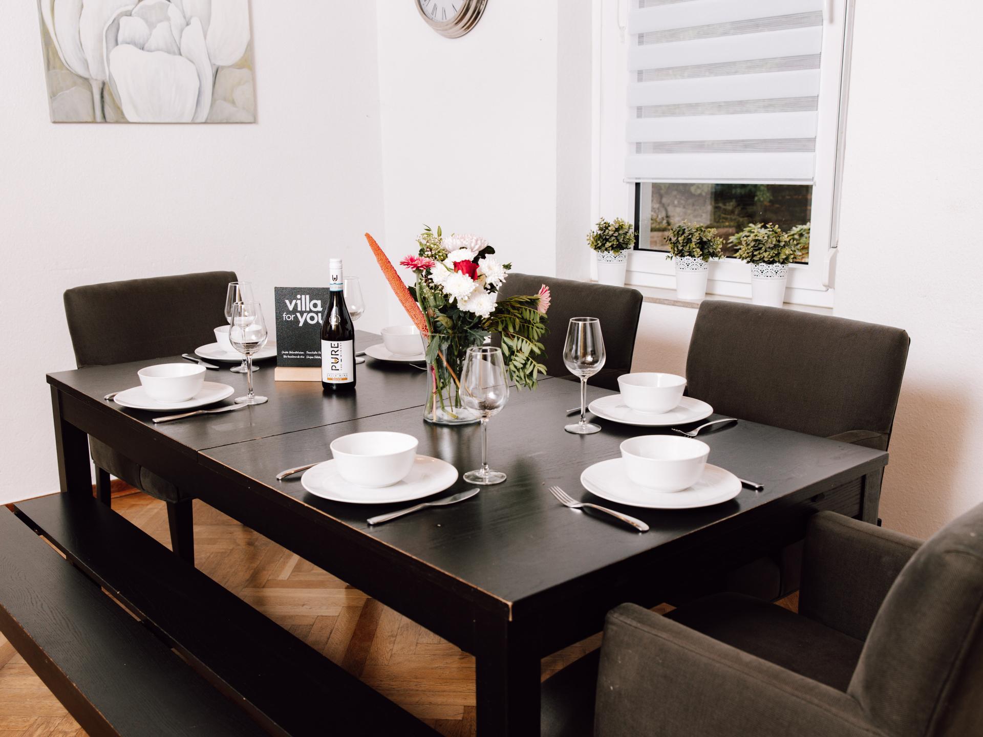 Groot vakantieappartement voor 13 personen met tuin aan de bosrand bij Bad Pyrmont - foto 6