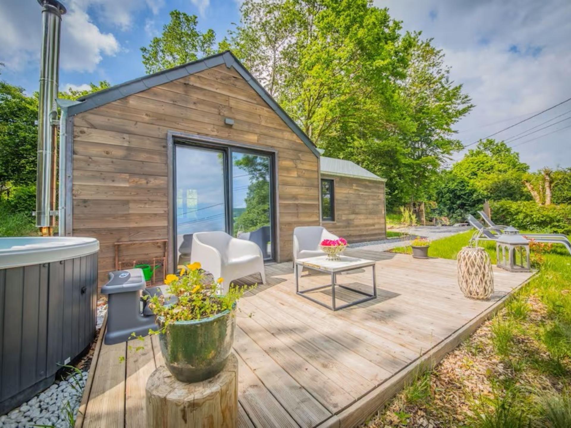 Romantisch chalet met privéspa en panoramisch uitzicht in Ferrières - foto 12