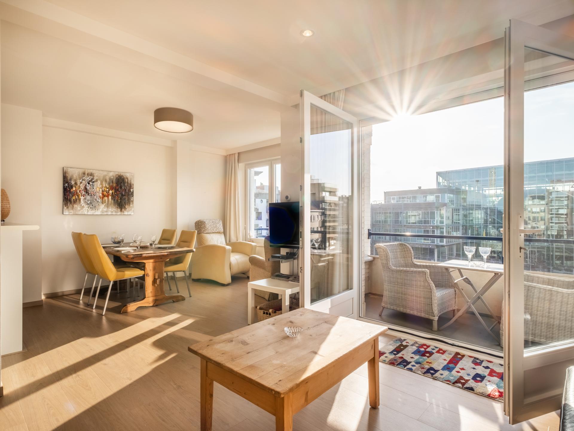 Modern appartement in centrum Koksijde met balkon, 150m van strand - foto 1
