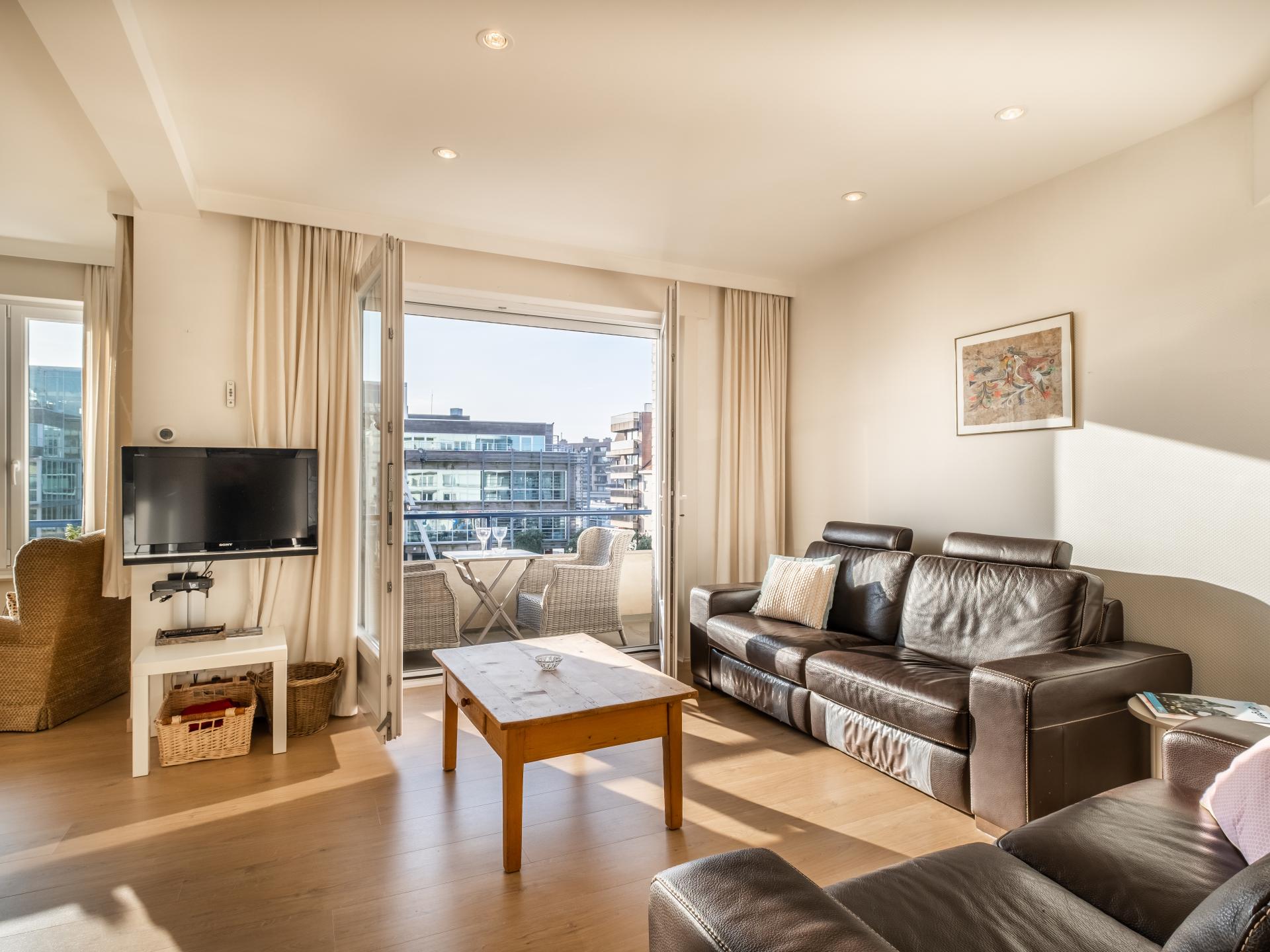 Modern appartement in centrum Koksijde met balkon, 150m van strand - foto 2